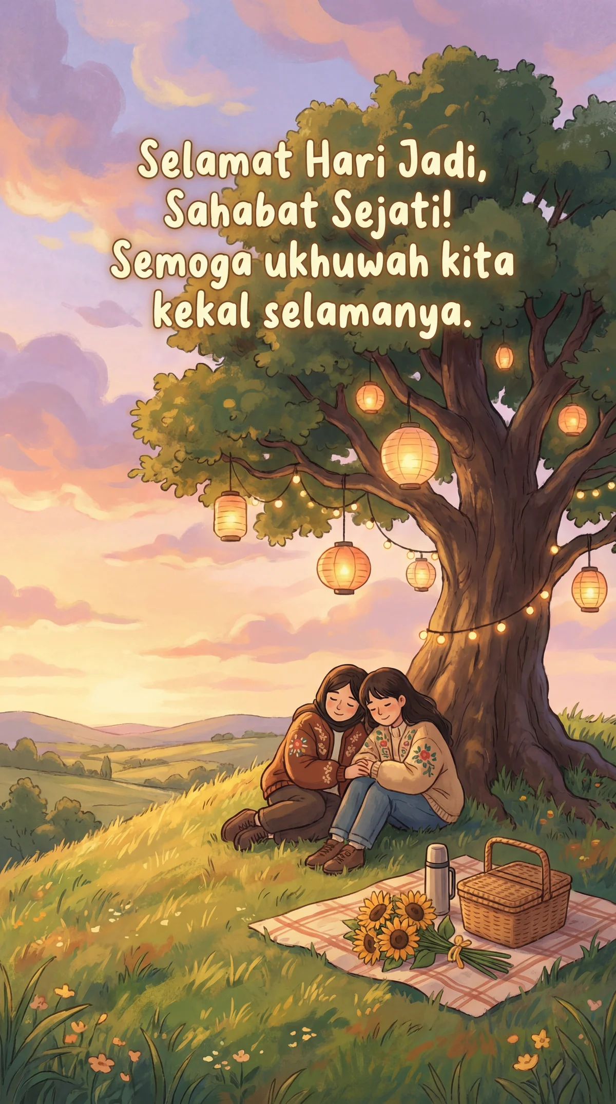 ucapan hari jadi untuk kawan baik