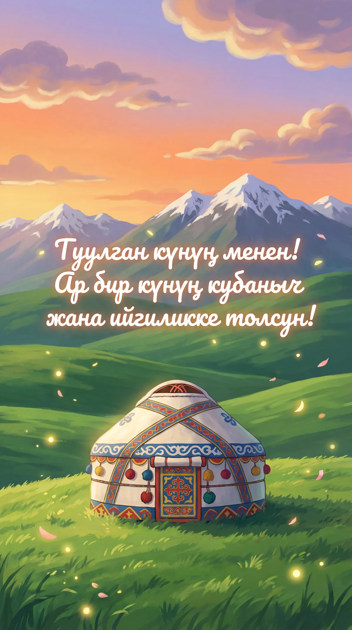 Туулган күнүң менен куттуктайм!