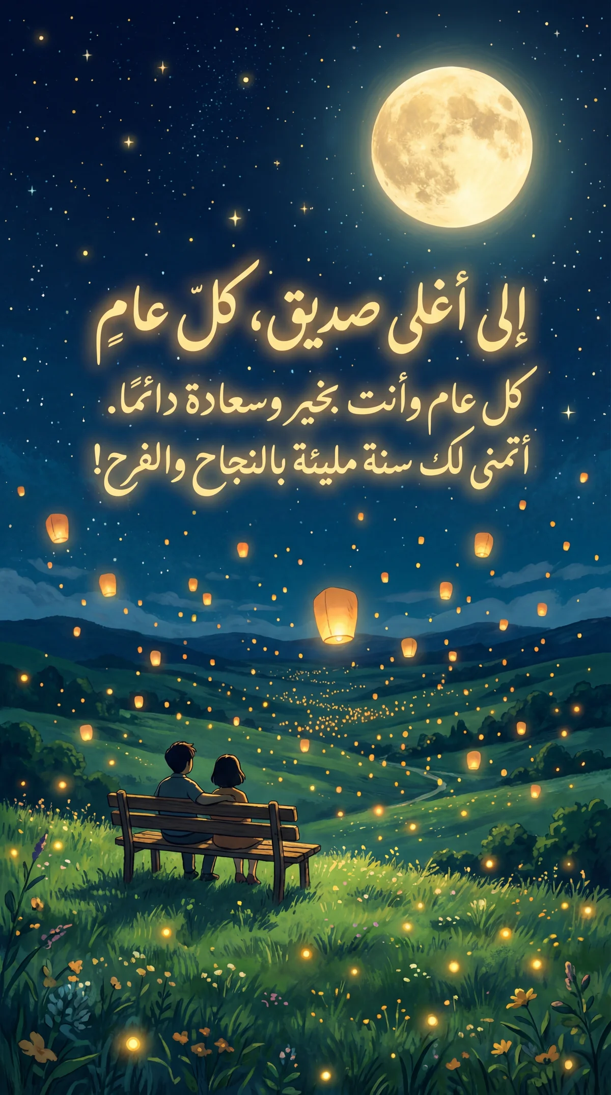 تهنئة عيد ميلاد سعيد لصديقي العزيز