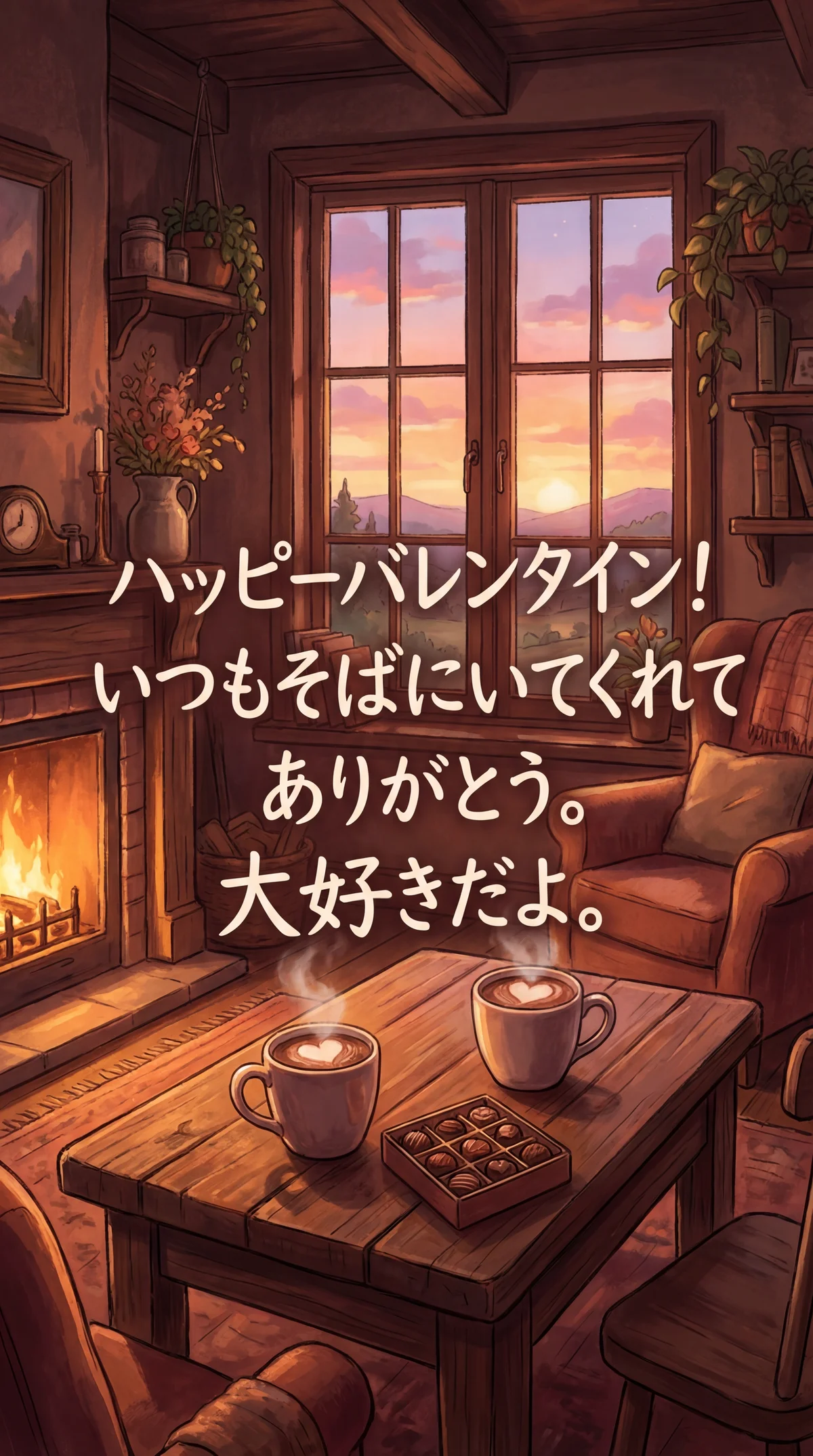 バレンタインデーのメッセージ、恋人へ