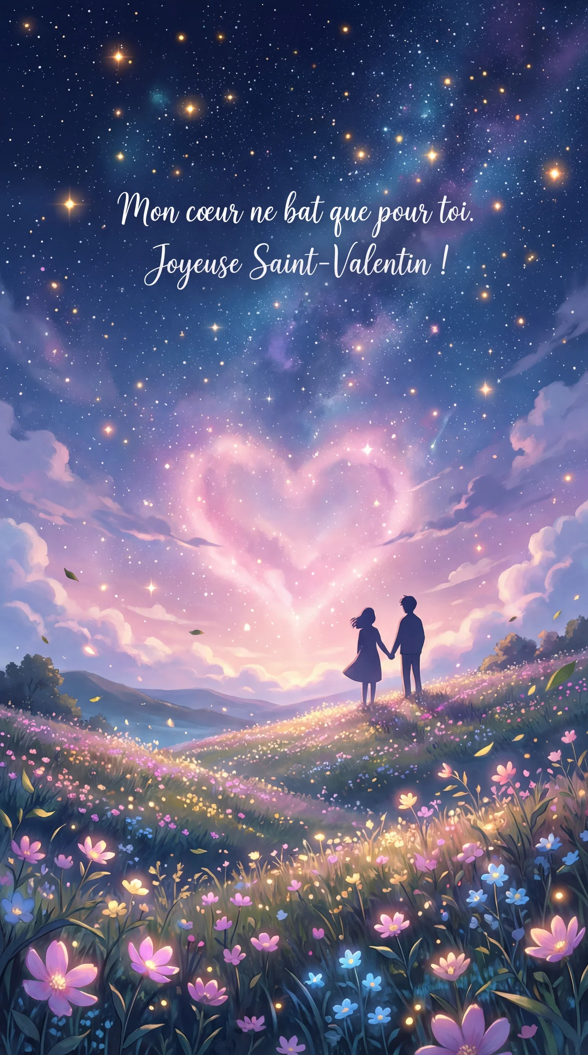 Idée de message pour une carte de Saint-Valentin romantique