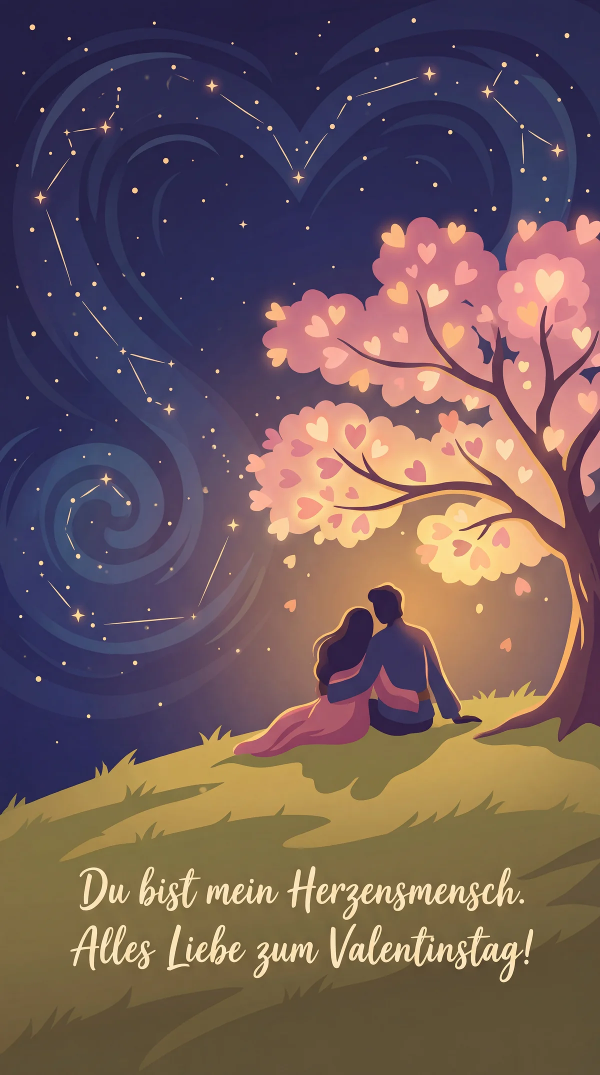 Kurzer Gruß zum Valentinstag für meinen Partner
