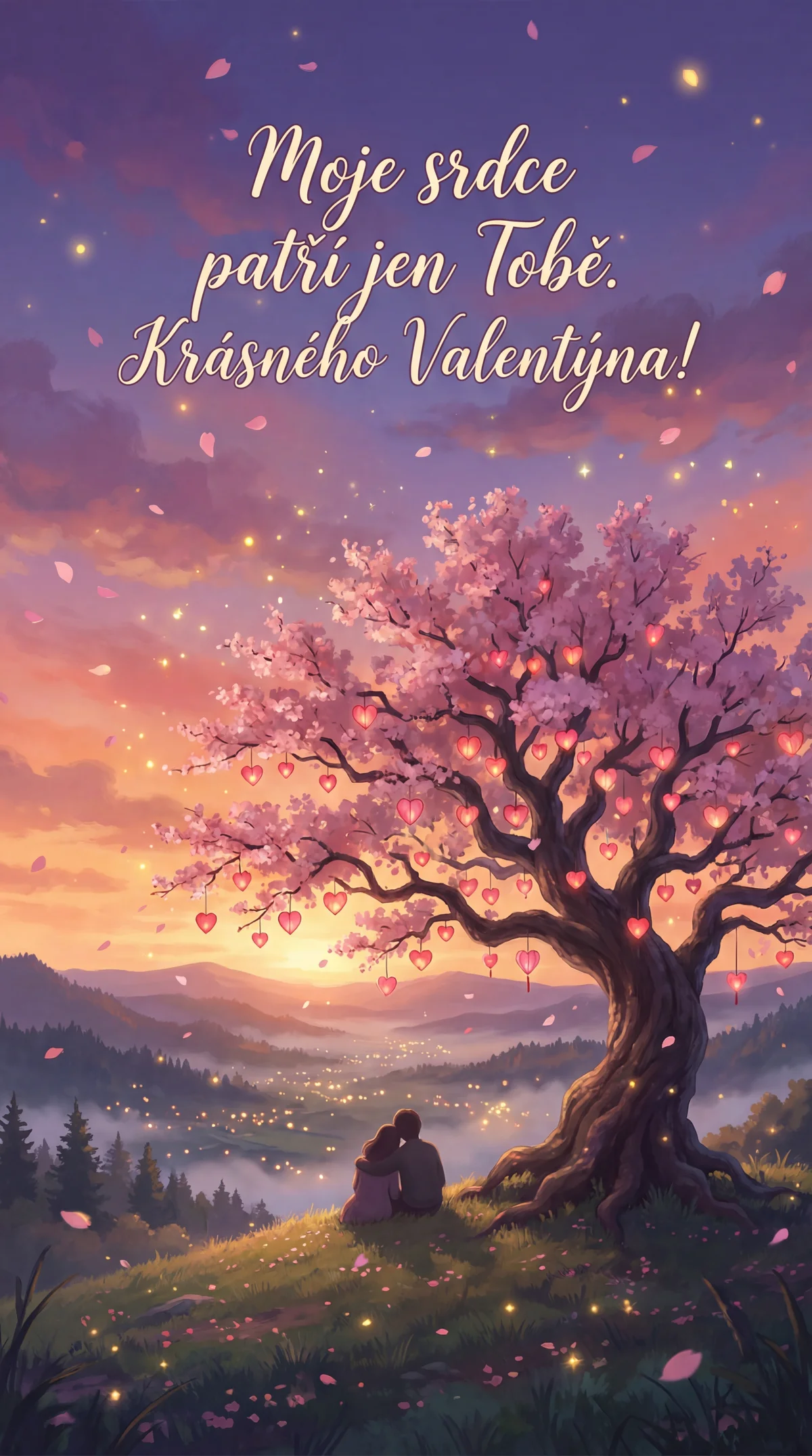 Krátké přání k Valentýnu pro lásku