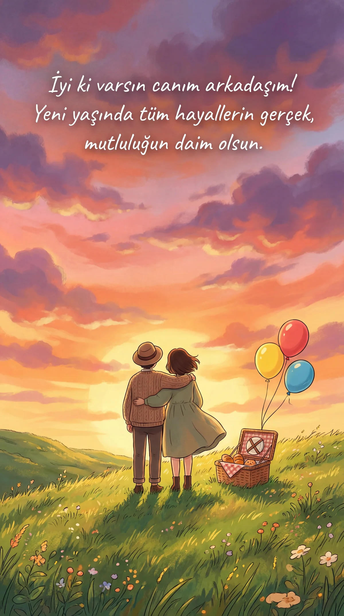 arkadaşa doğum günü kartı sözleri