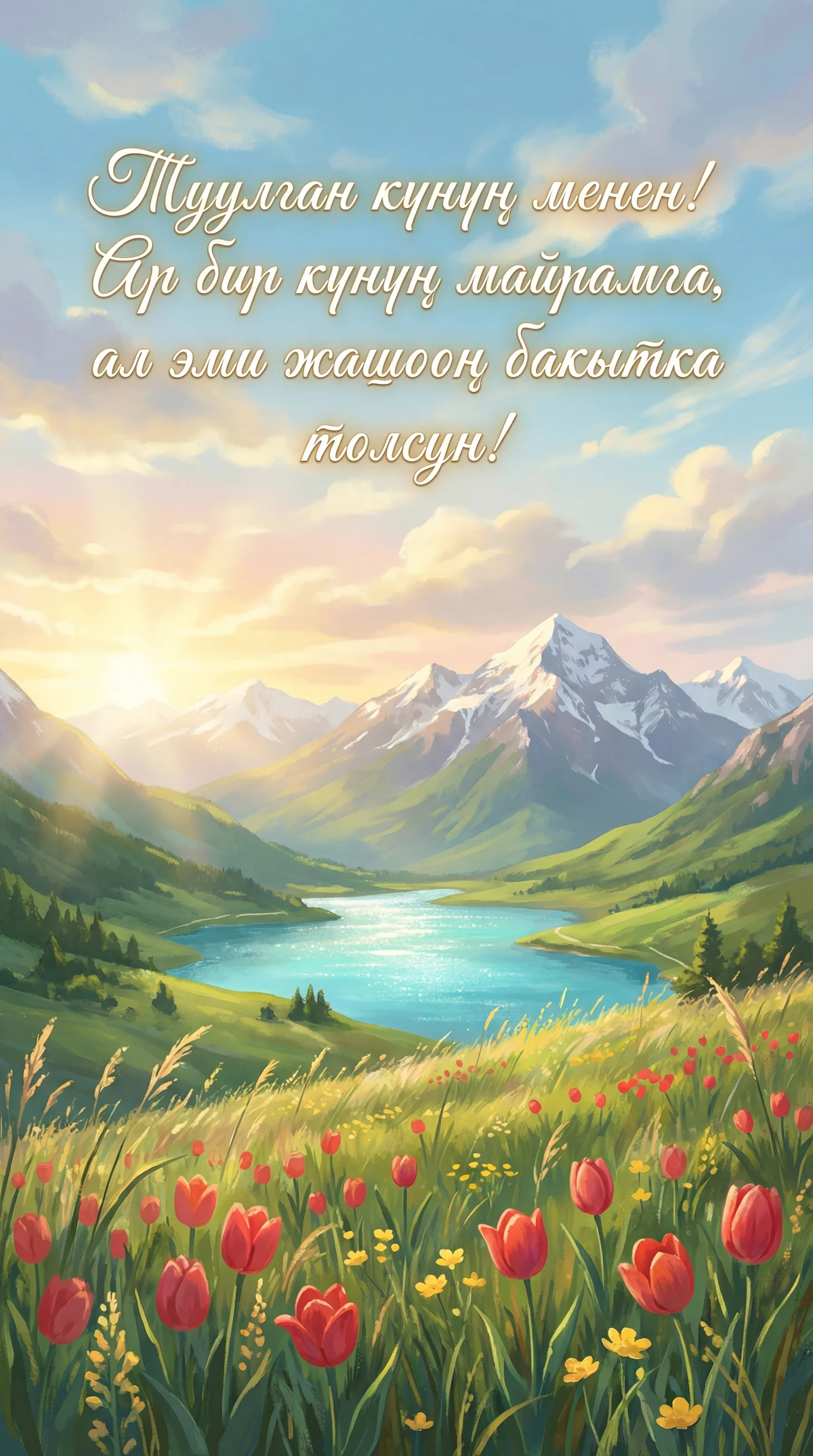 Туулган күнүң менен куттуктоо