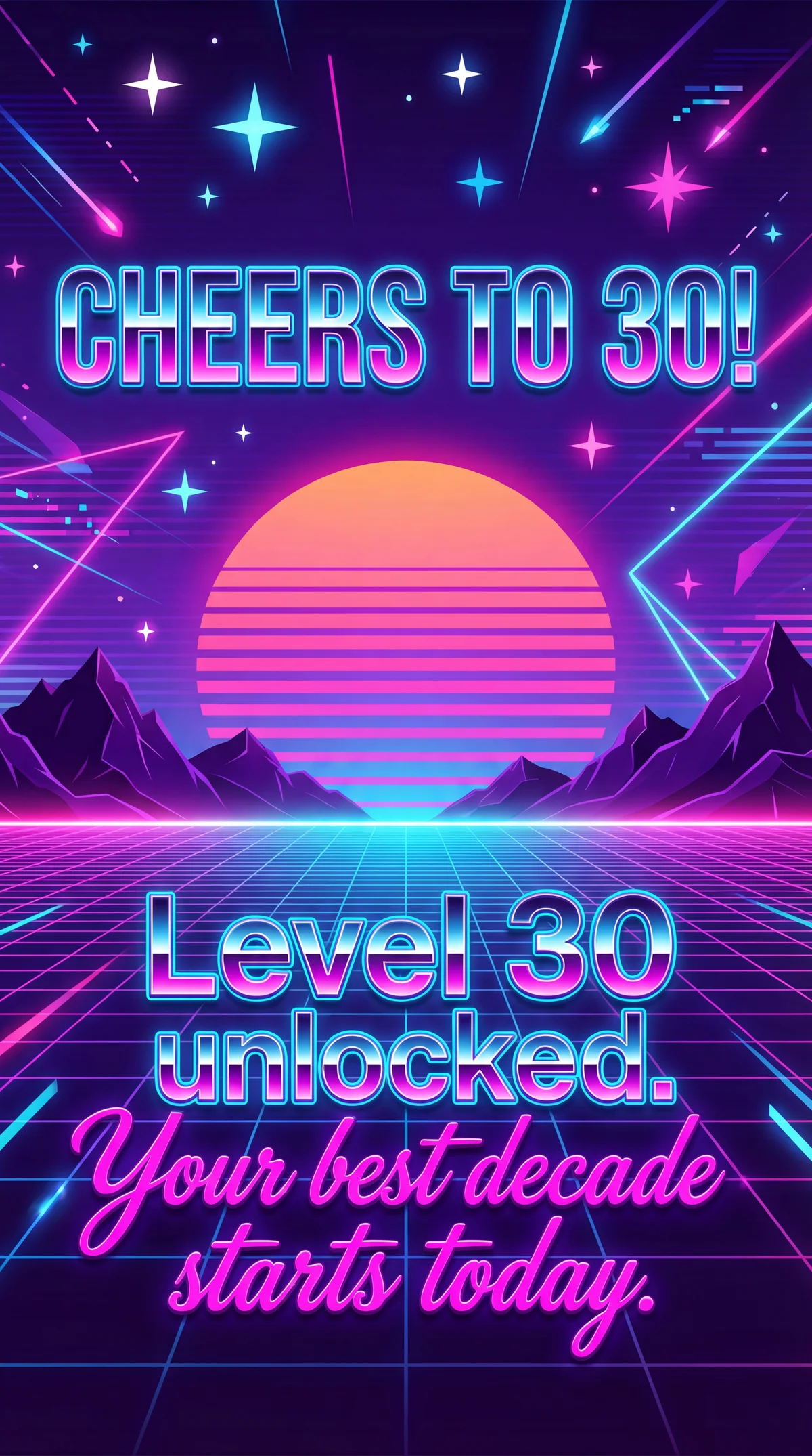 Happy Birthday card for a friend turning 30