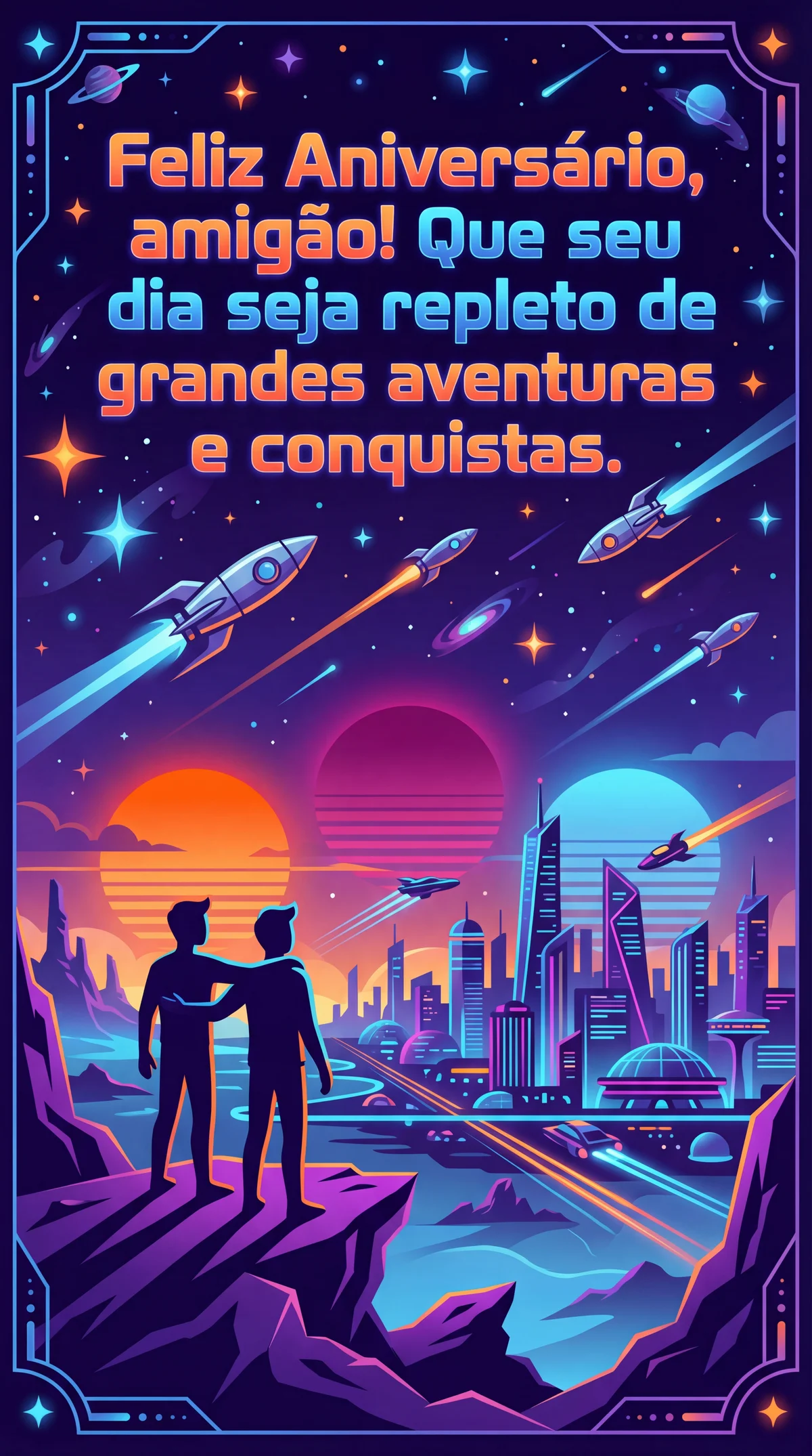 cartão de aniversário para amigo