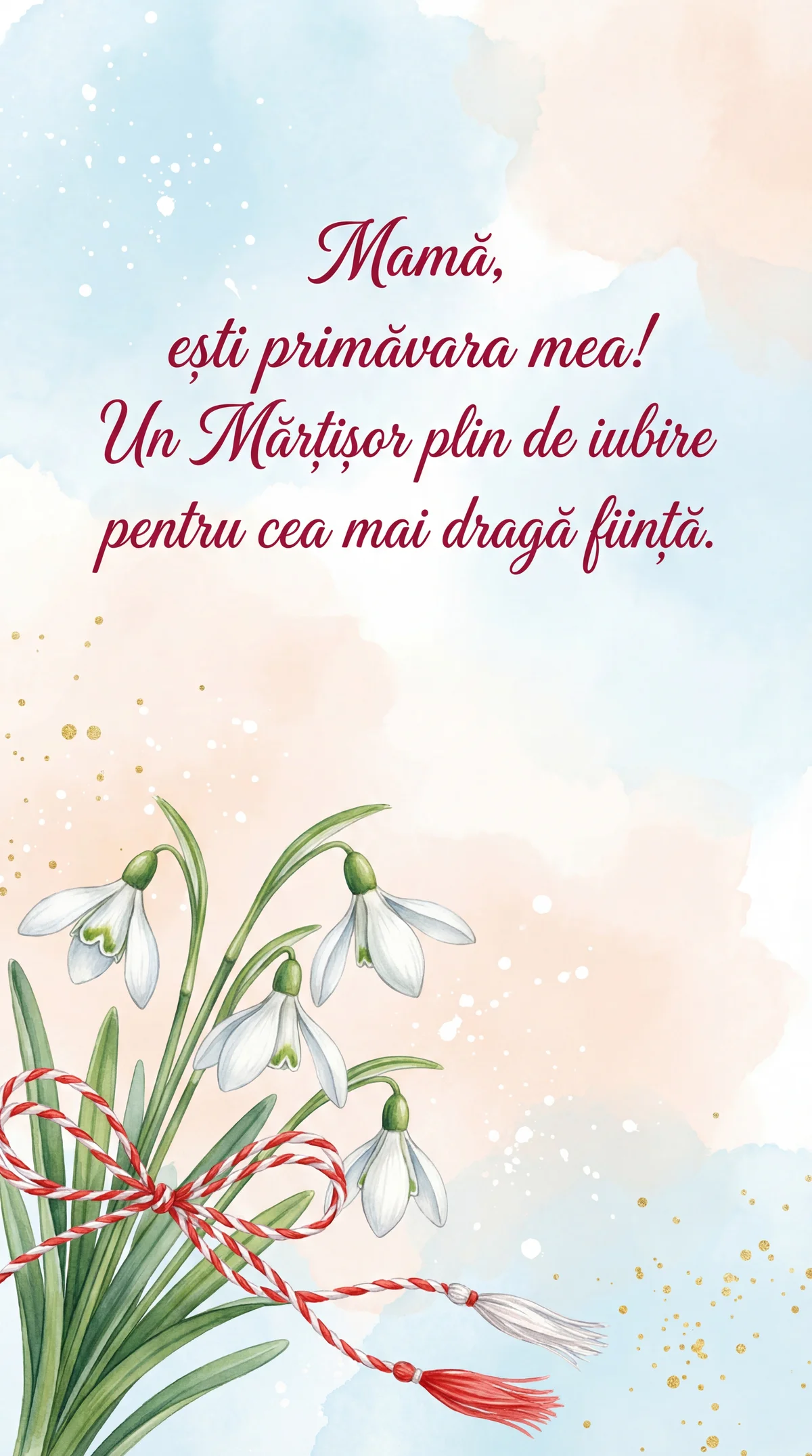 felicitare de Mărțișor pentru mama