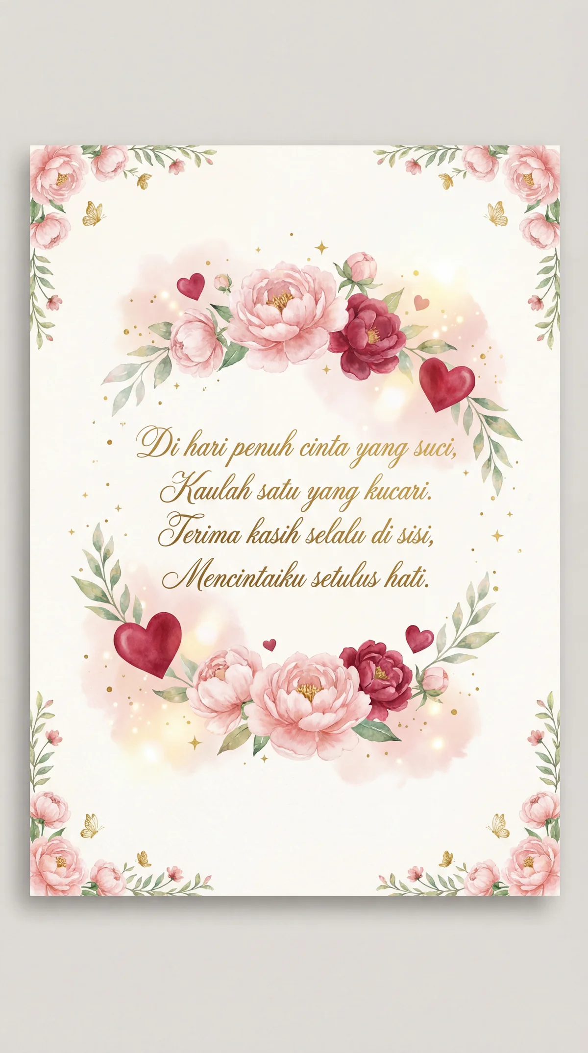 Ucapan Hari Valentine romantis untuk kekasih