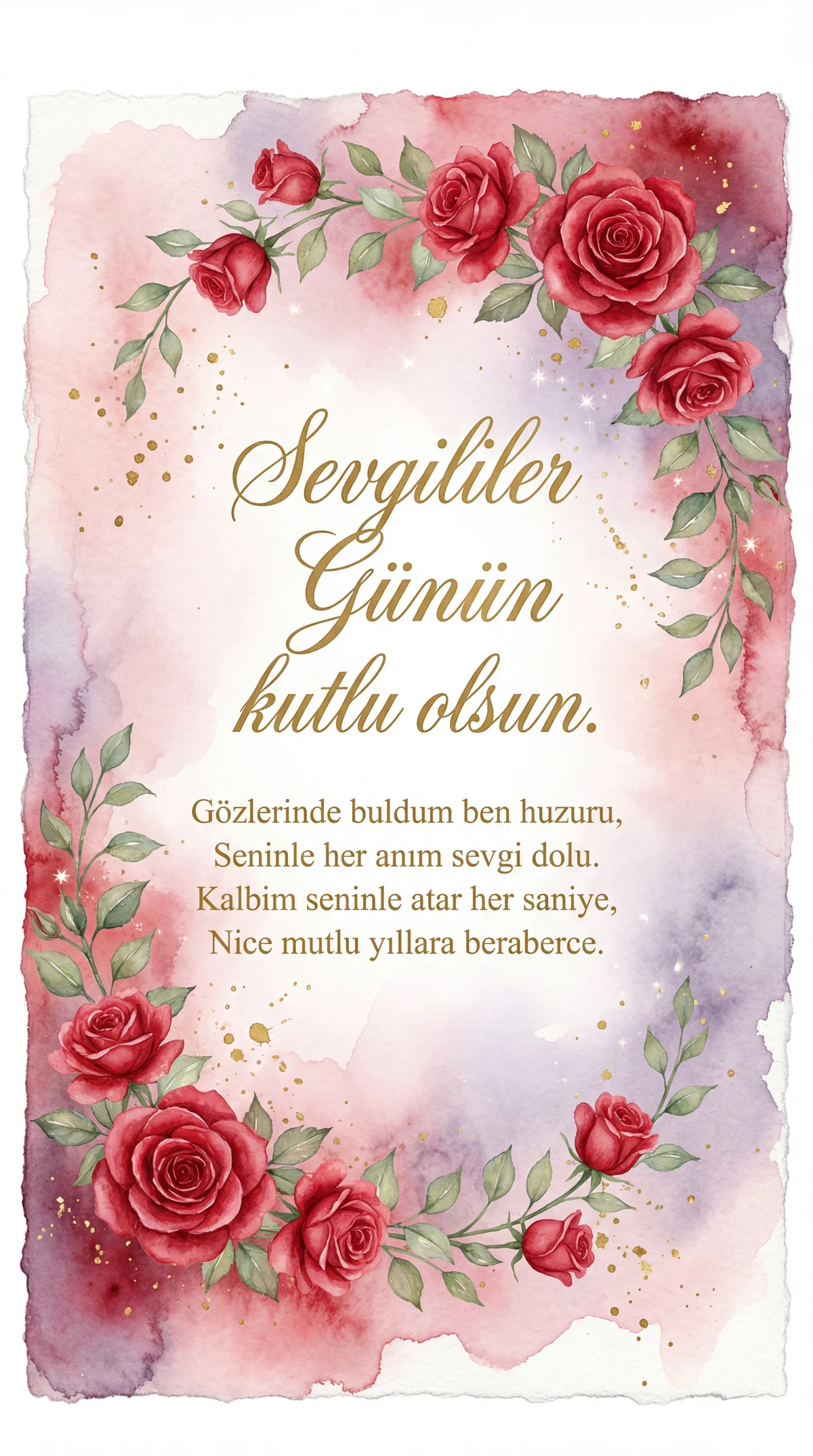 sevgiliye Sevgililer Günü mesajı