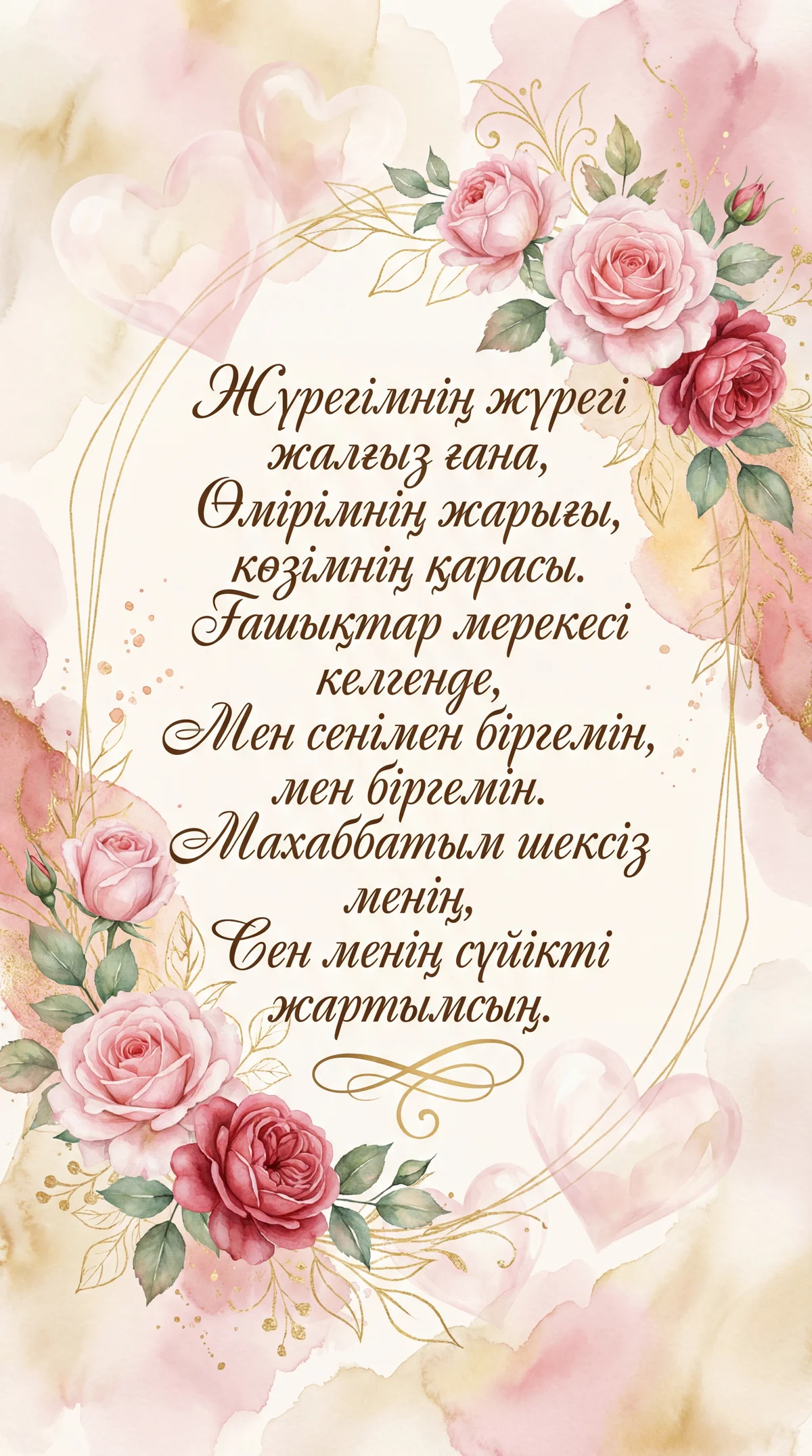 Сүйіктіме Ғашықтар күні құттықтау