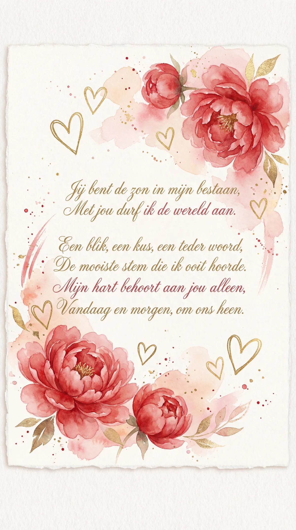 Valentijnskaartje voor mijn liefste