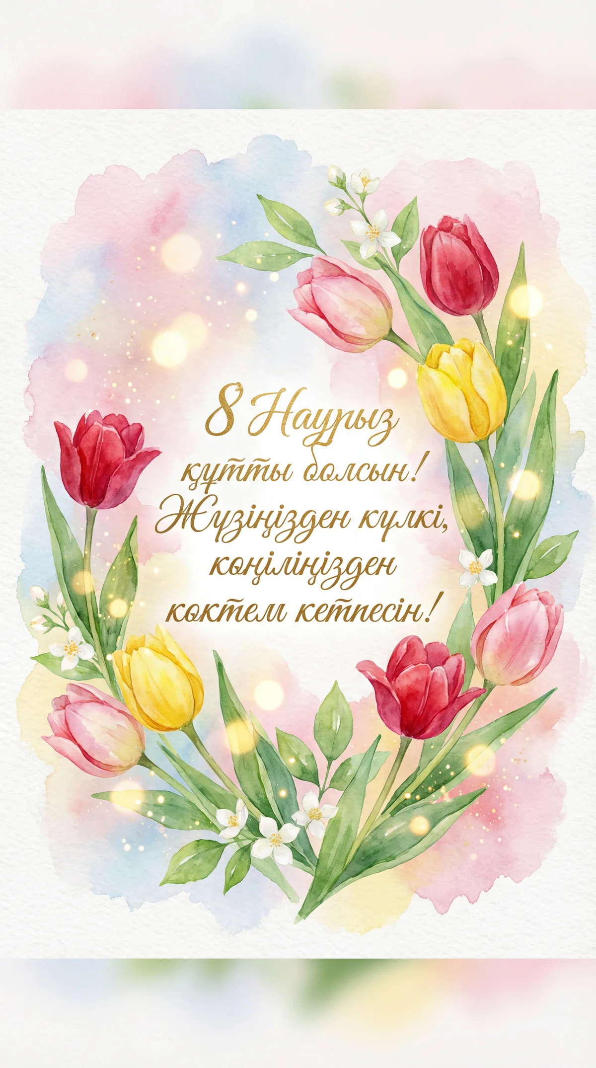 8 наурызға арналған құттықтау сөздер