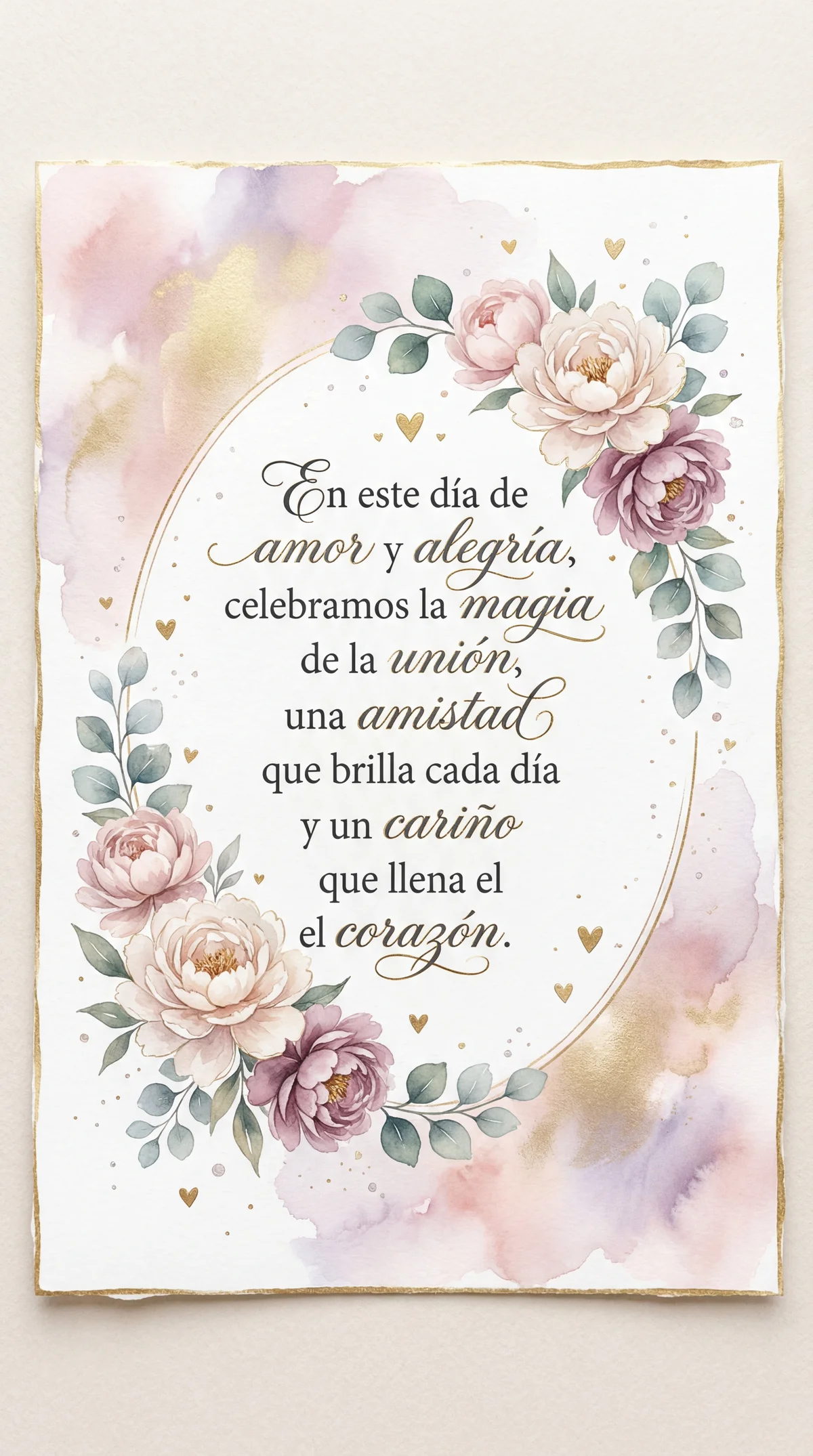 Tarjeta para el Día del Amor y la Amistad