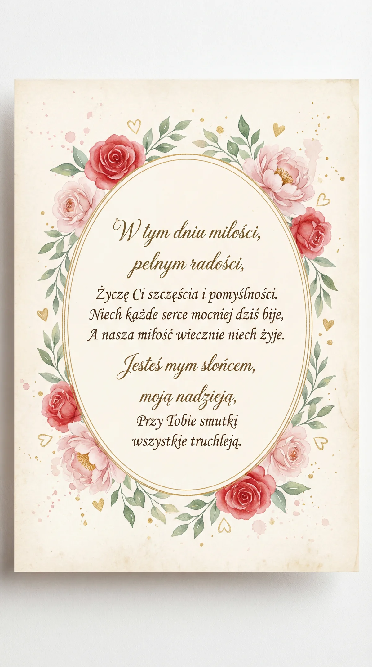 Kartka walentynkowa dla ukochanej osoby