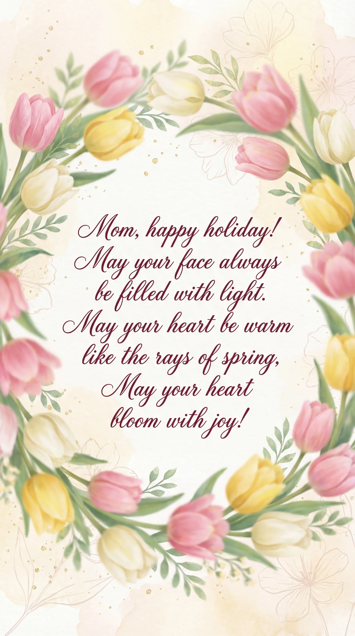 Анама 8 наурыз мерекесімен құттықтау