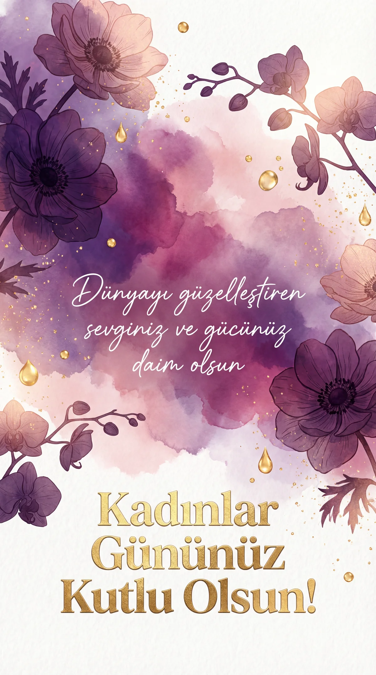 Kadınlar Günü için anlamlı kart mesajları