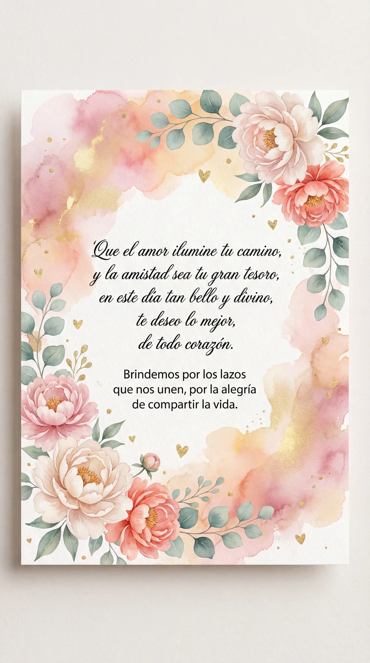 felicitación por el Día del Amor y la Amistad