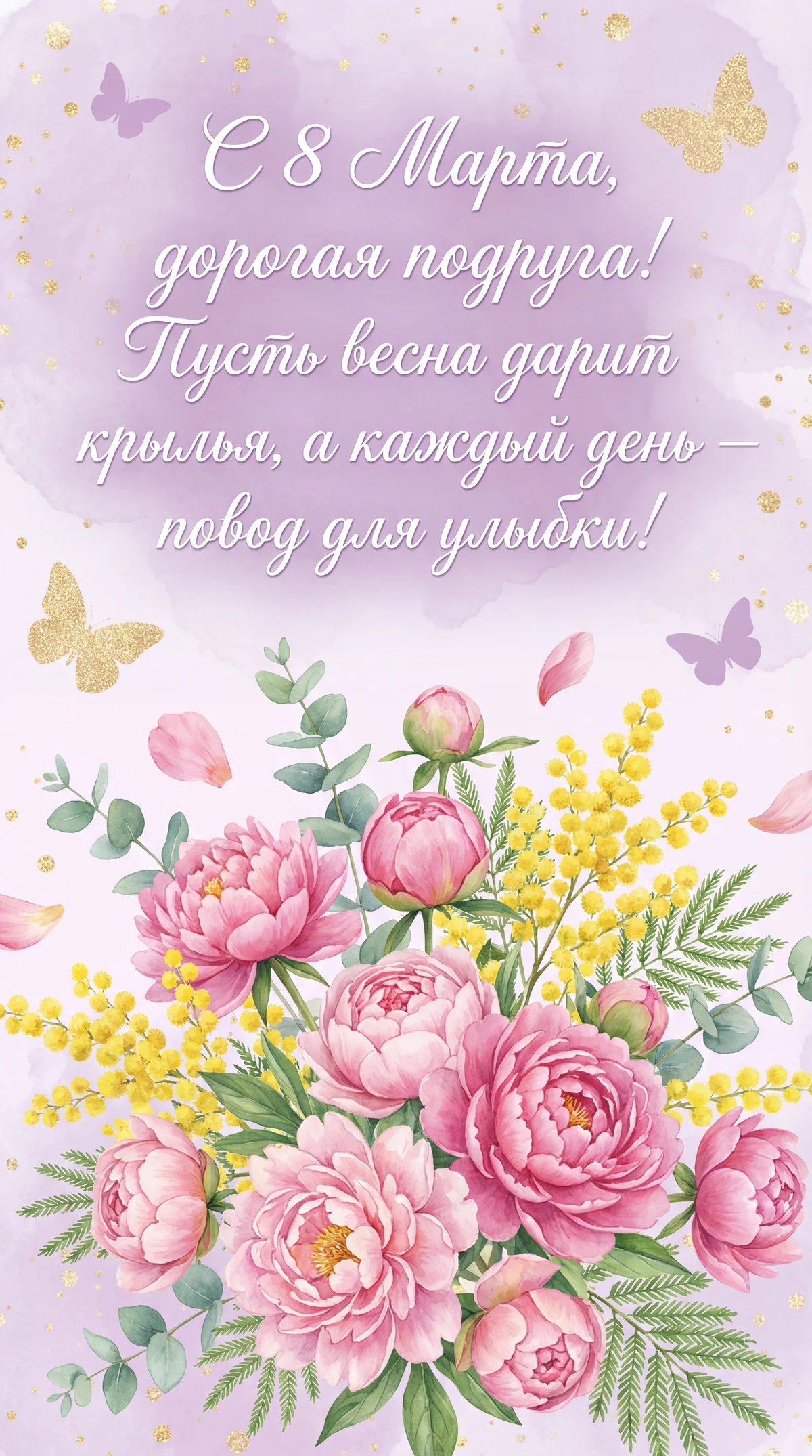 поздравление с 8 марта подруге