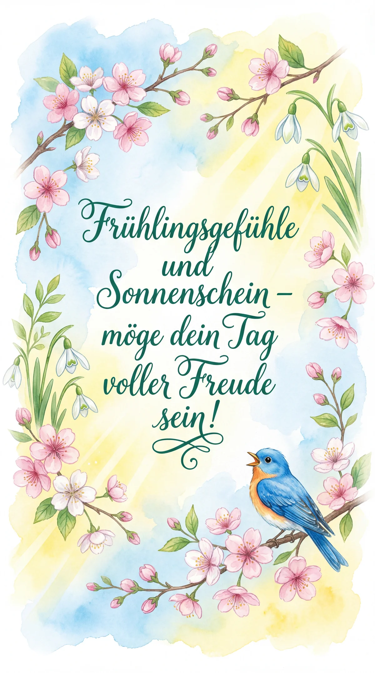 Alles Gute zum Frühlingsanfang für gute Laune