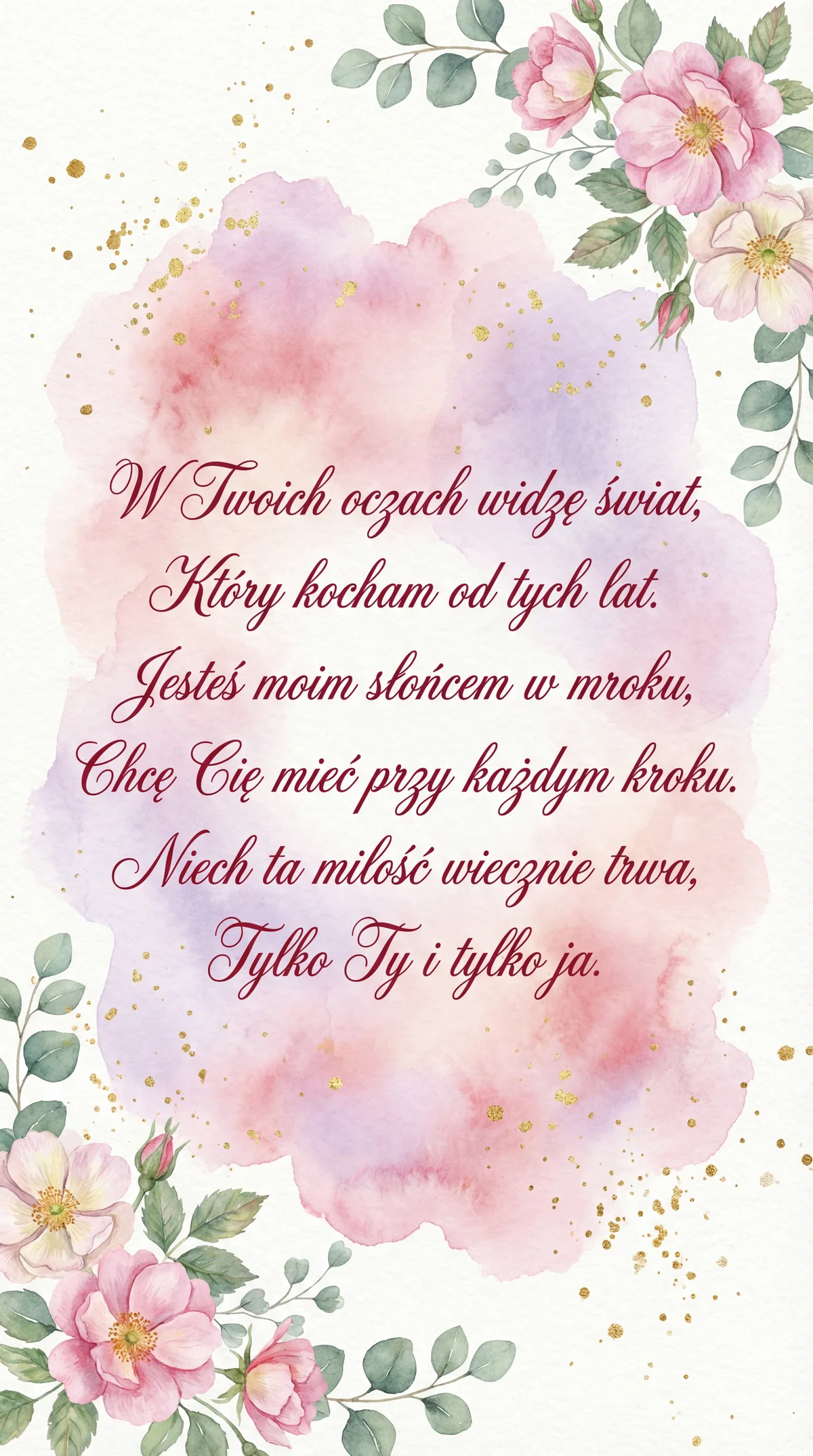 kartka walentynkowa dla ukochanej osoby