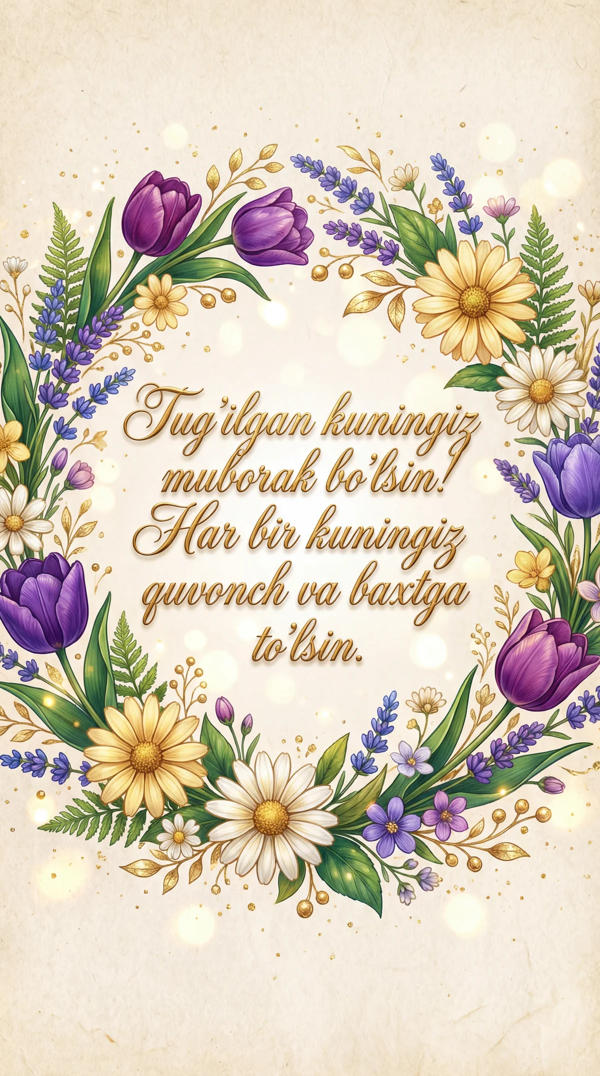 tug'ilgan kun tabriklari