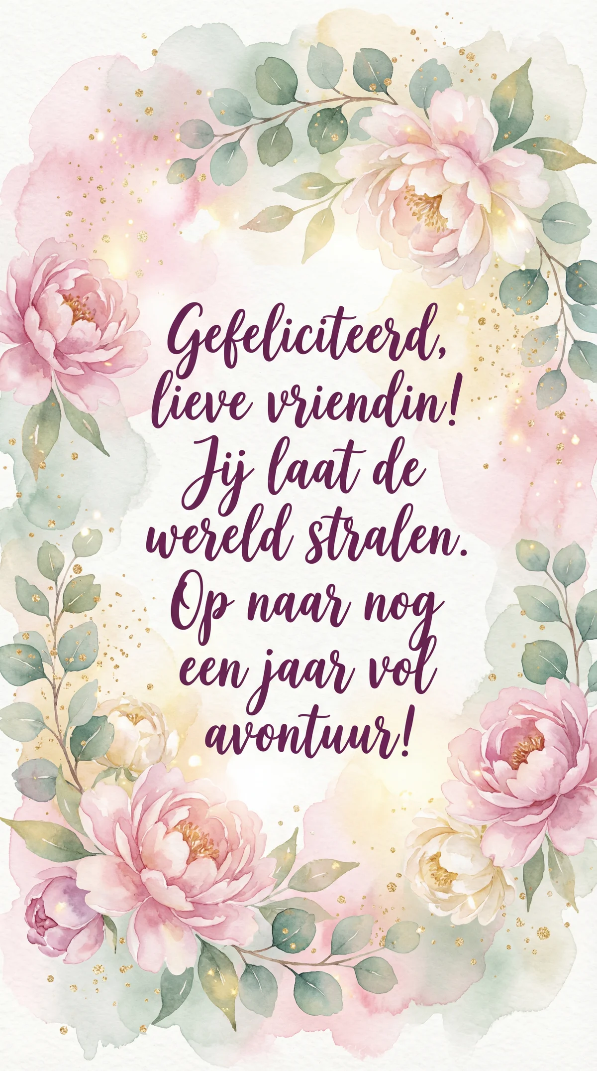 verjaardagskaart voor mijn beste vriendin