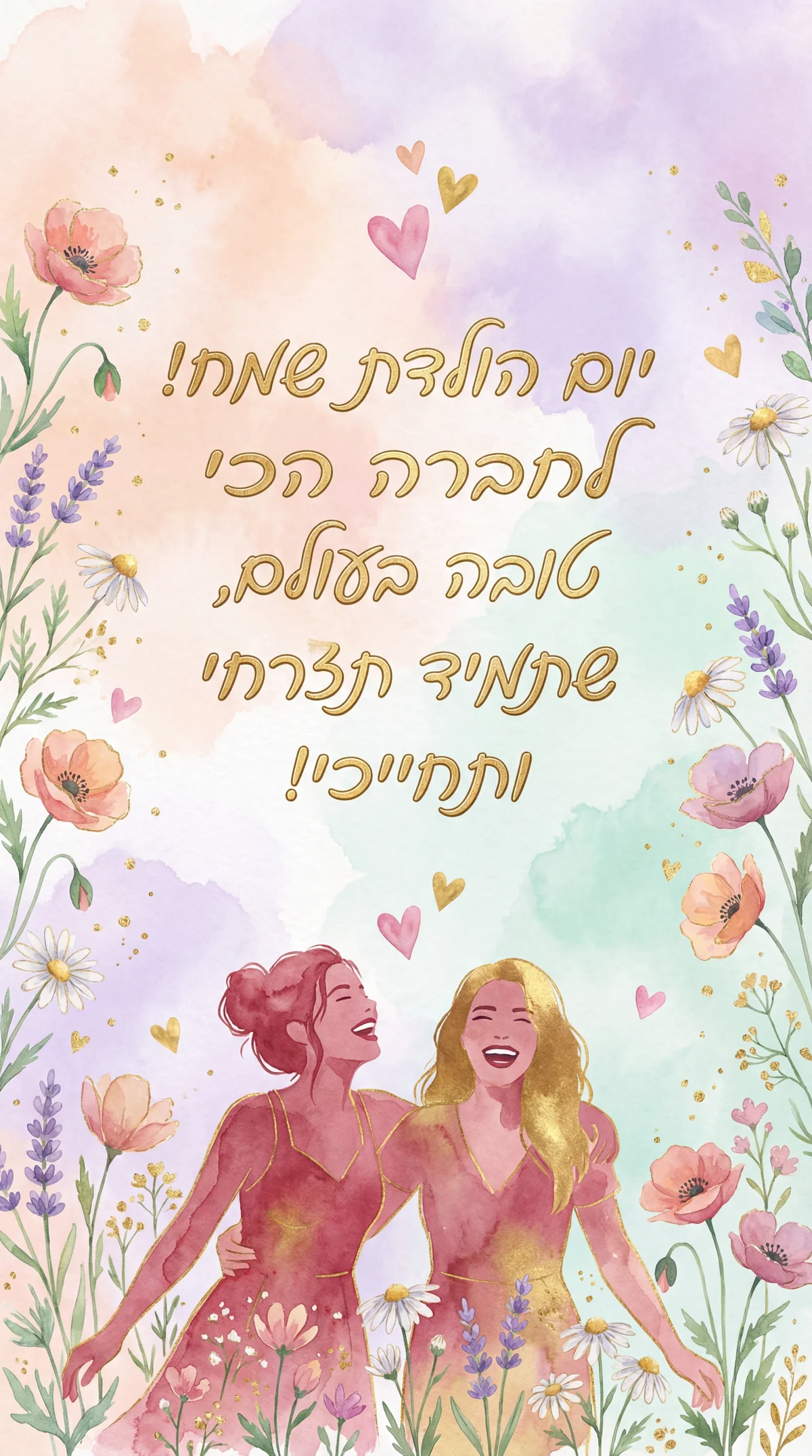 יום הולדת שמח לחברה הכי טובה