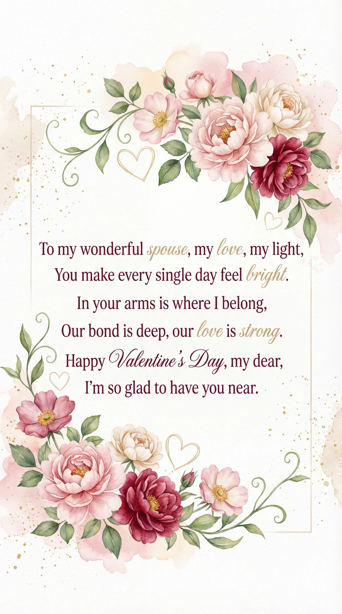 Happy Valentine's Day wishes for my spouse