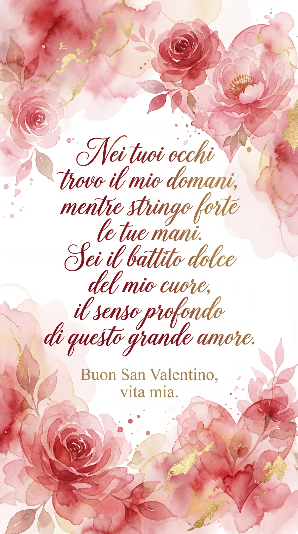 Messaggio per San Valentino alla persona amata