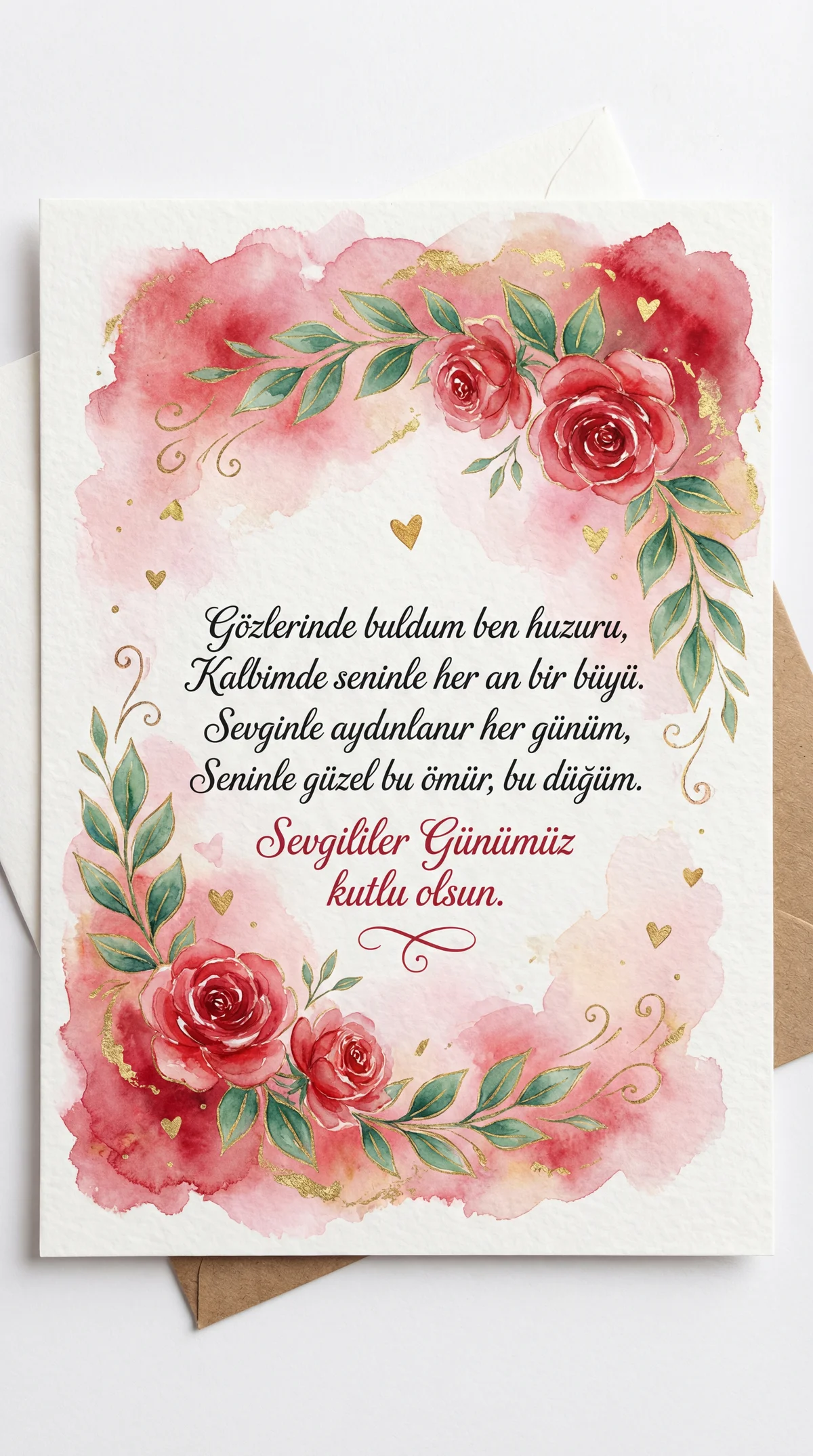 Sevgililer Günü kutlama mesajı