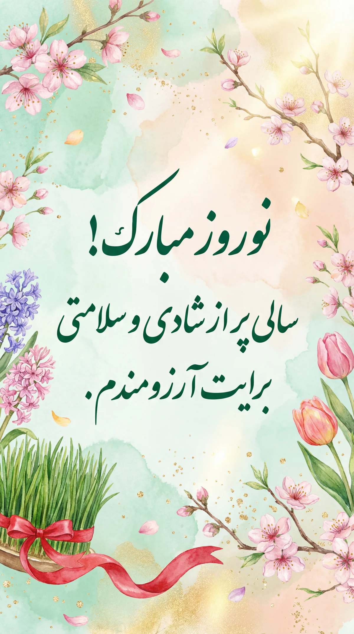 متن کوتاه برای تبریک عید نوروز به دوستان