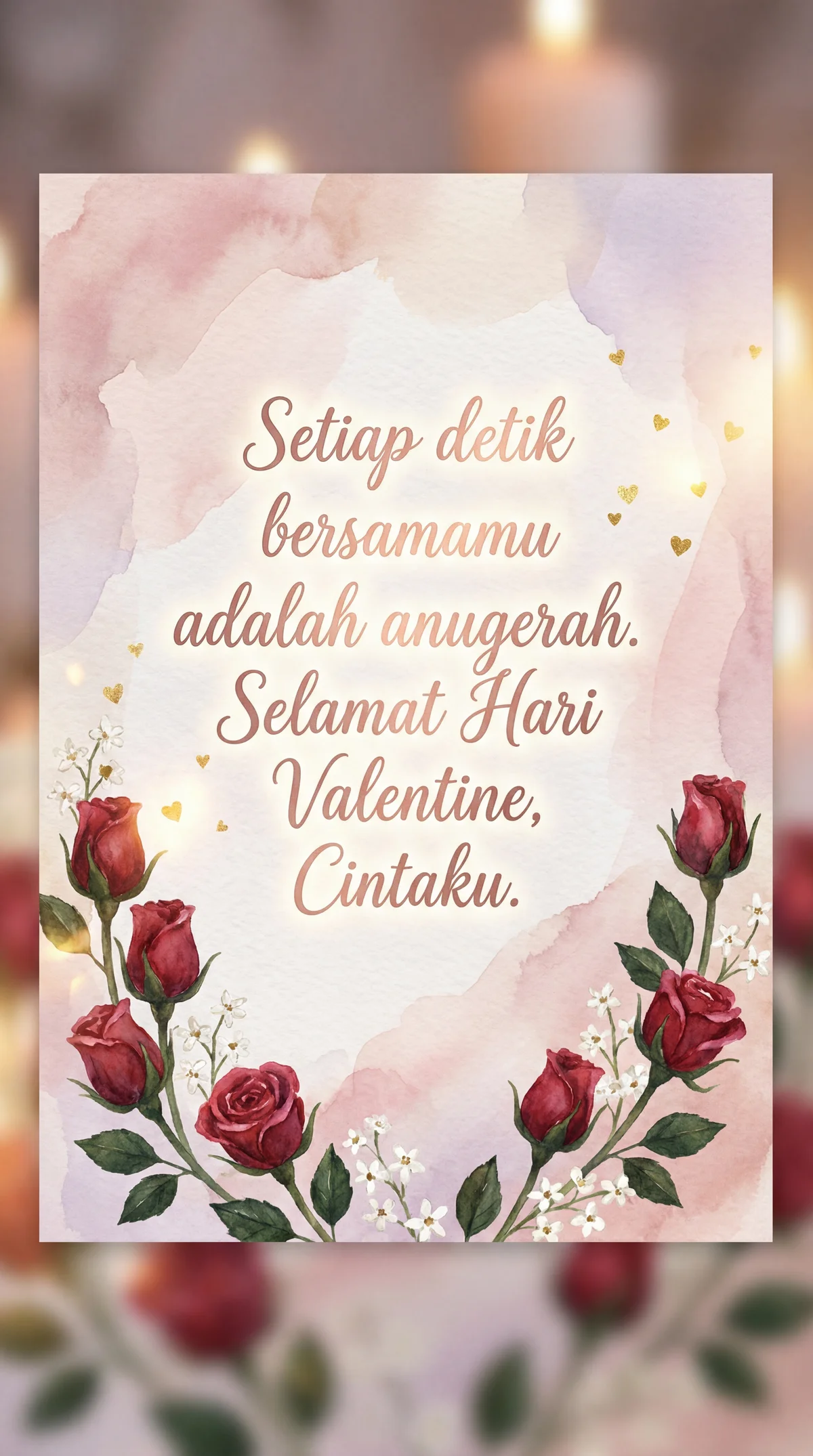 Ucapan Hari Valentine romantis untuk kekasih