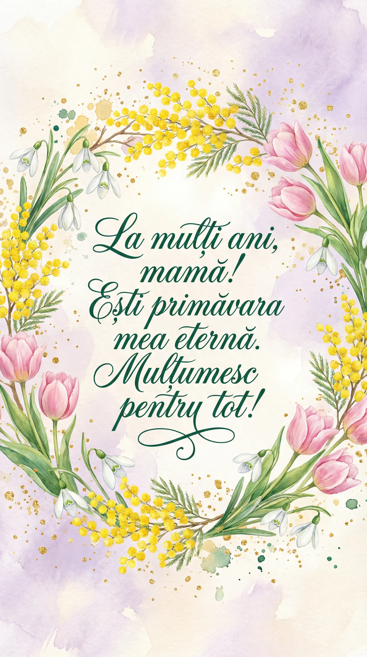 felicitare de 8 Martie pentru mama