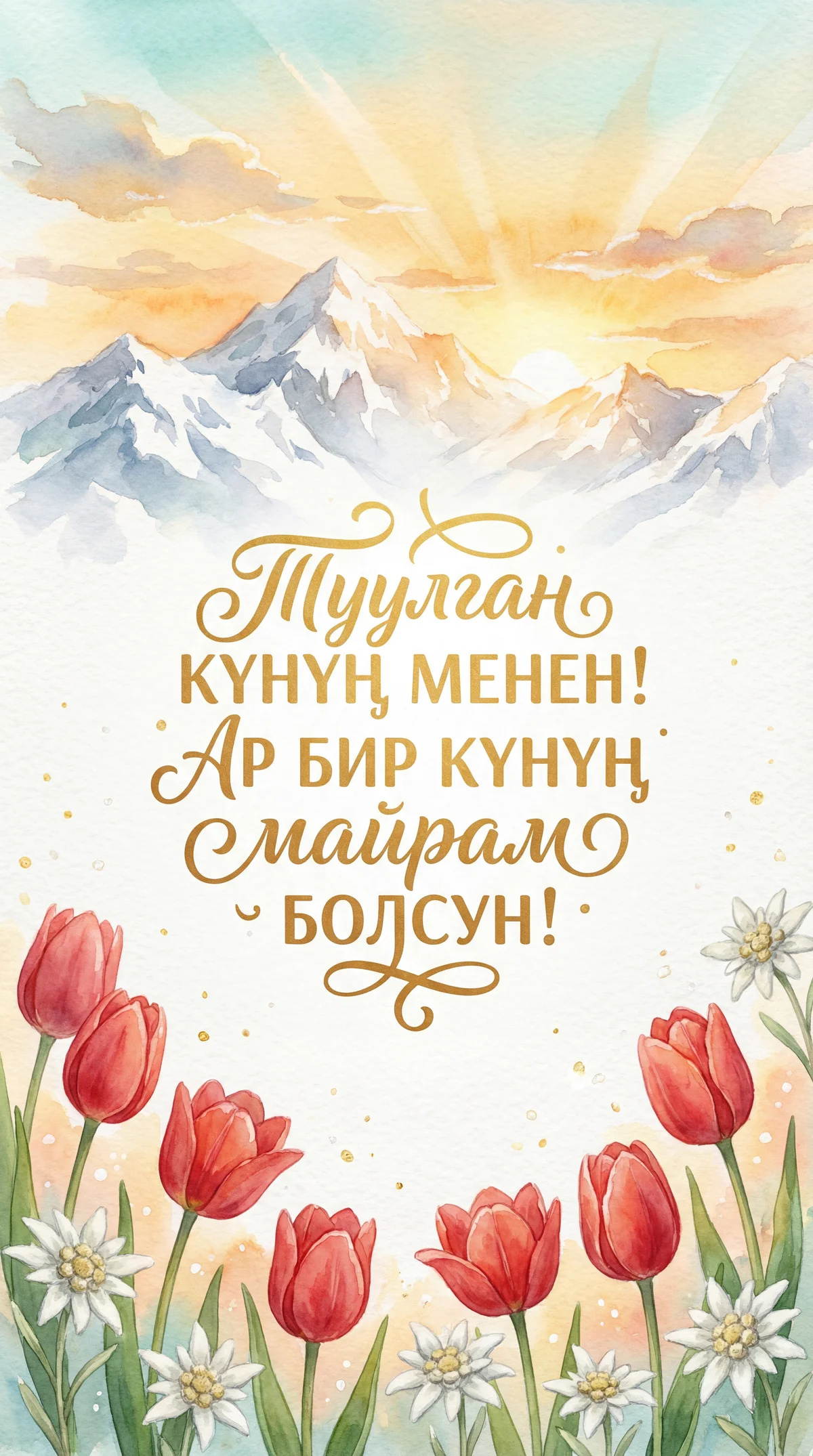 Туулган күнүң менен куттуктайм