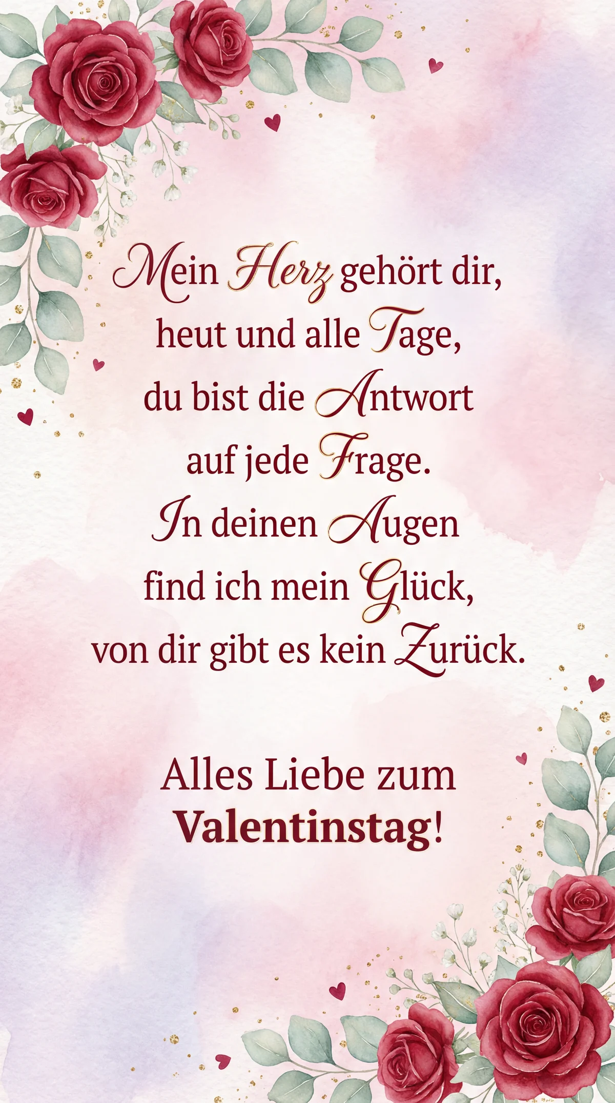 Text für Valentinstag an meine Liebste