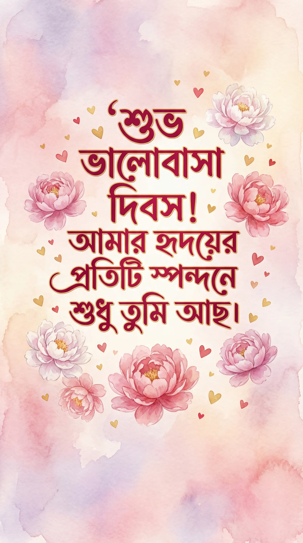 প্রিয়জনের জন্য ভালোবাসা দিবসের শুভেচ্ছা বার্তা