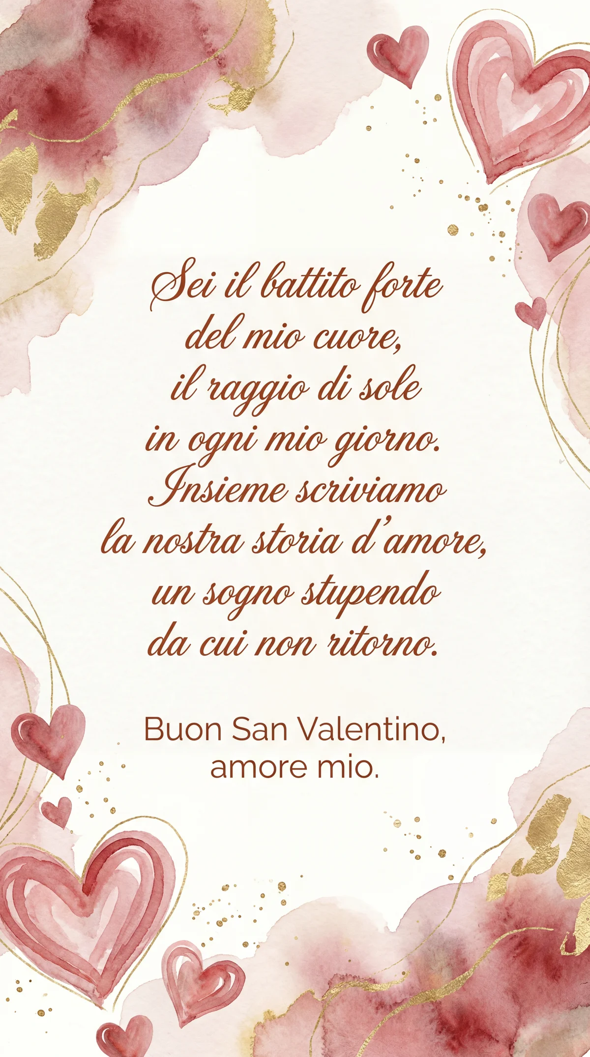 Biglietto di San Valentino per il fidanzato