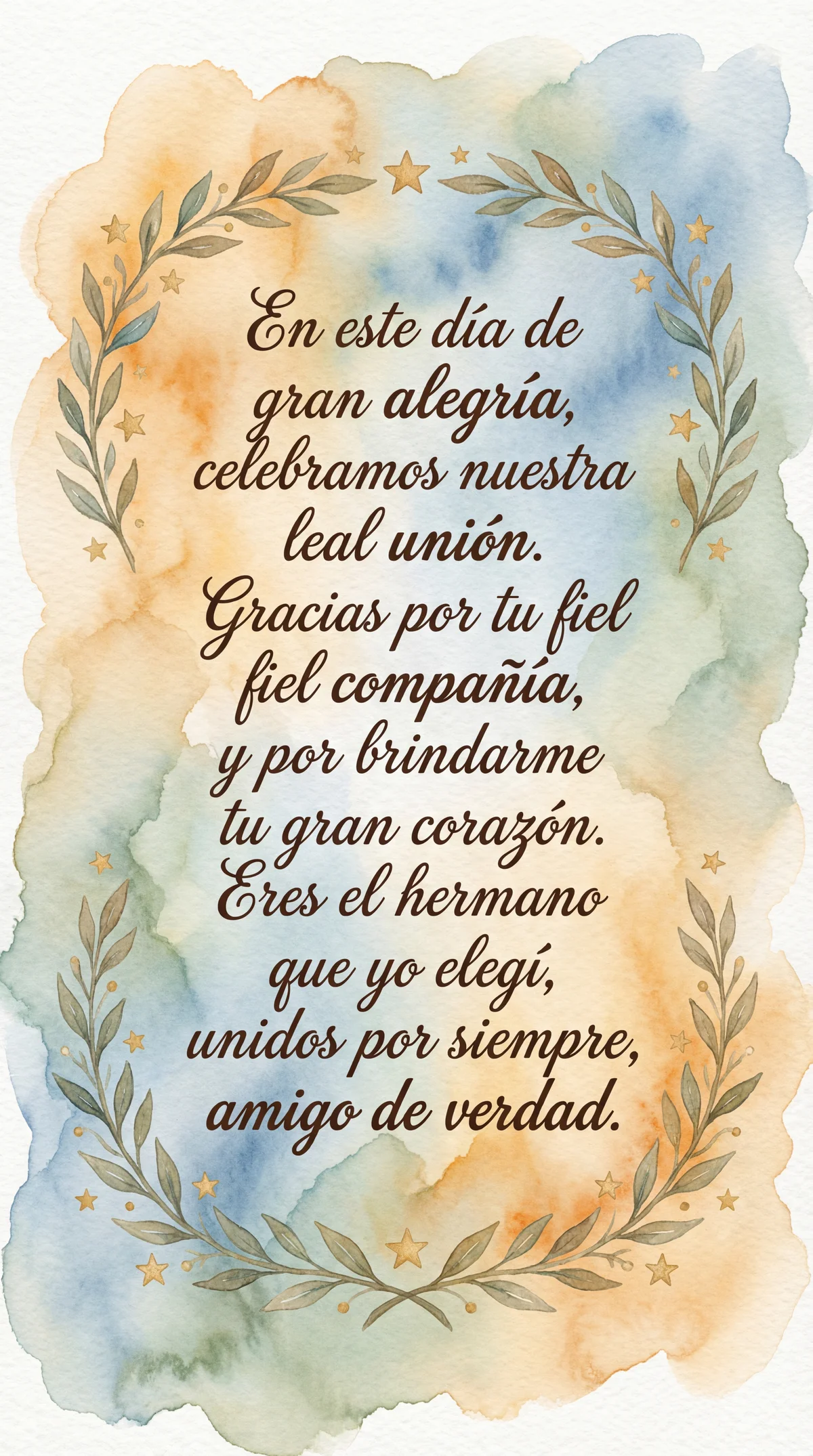 Feliz Día de la Amistad para mi mejor amigo