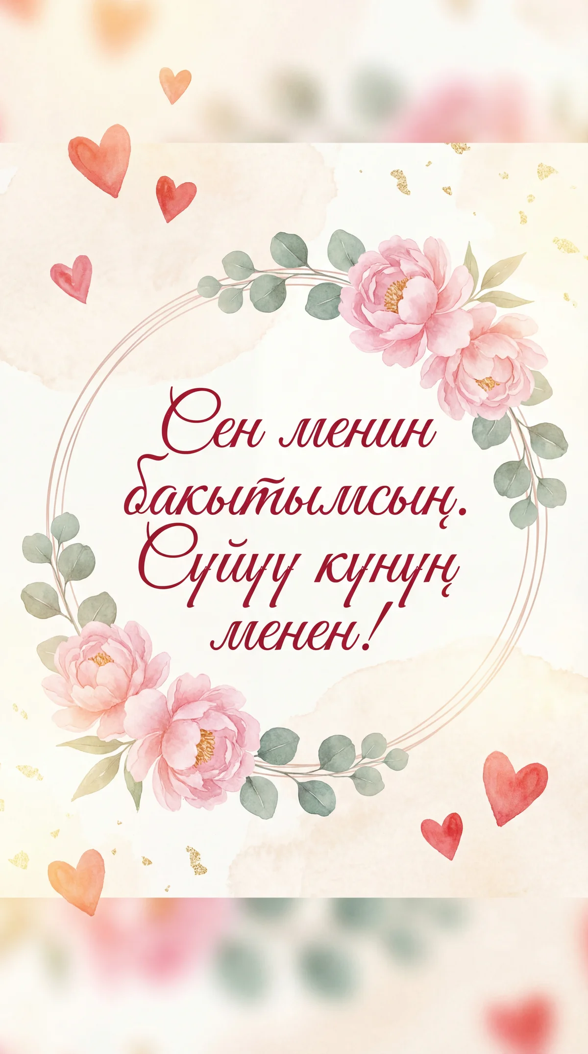 Сүйүктүүмө Сүйүү күнү куттуктоо