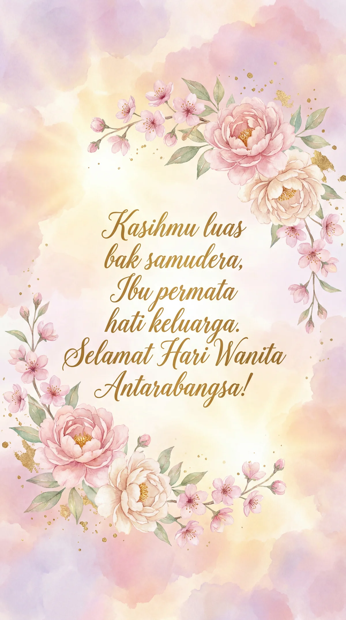 Ucapan Hari Wanita Antarabangsa untuk ibu tersayang