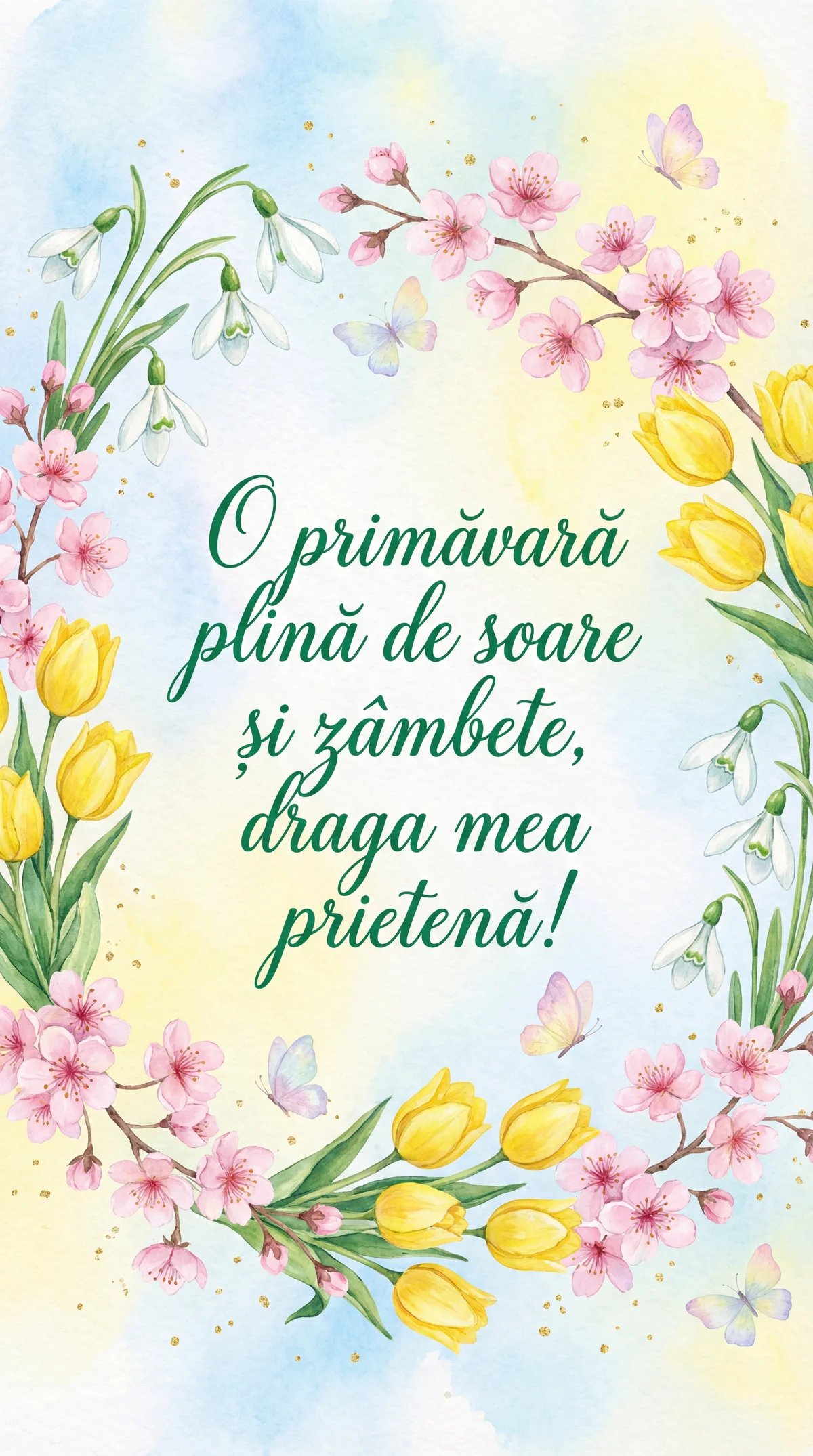 felicitări de primăvară pentru o prietenă dragă