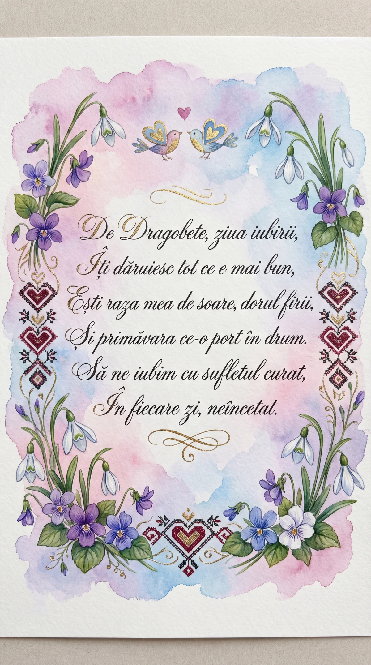 Urări de Dragobete pentru o persoană specială