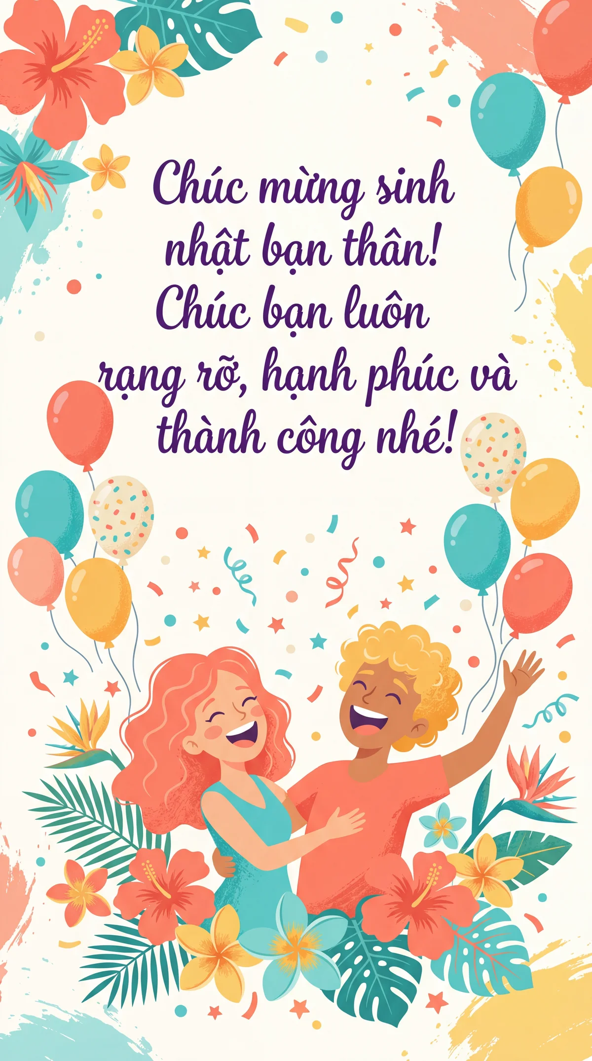 Lời chúc mừng sinh nhật cho bạn thân