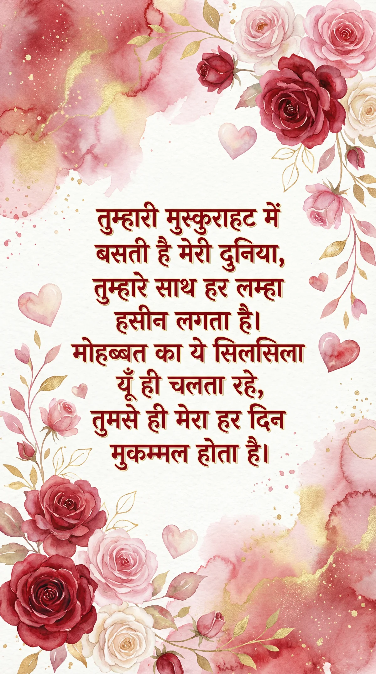 वैलेंटाइन डे के लिए दिल छू लेने वाला संदेश