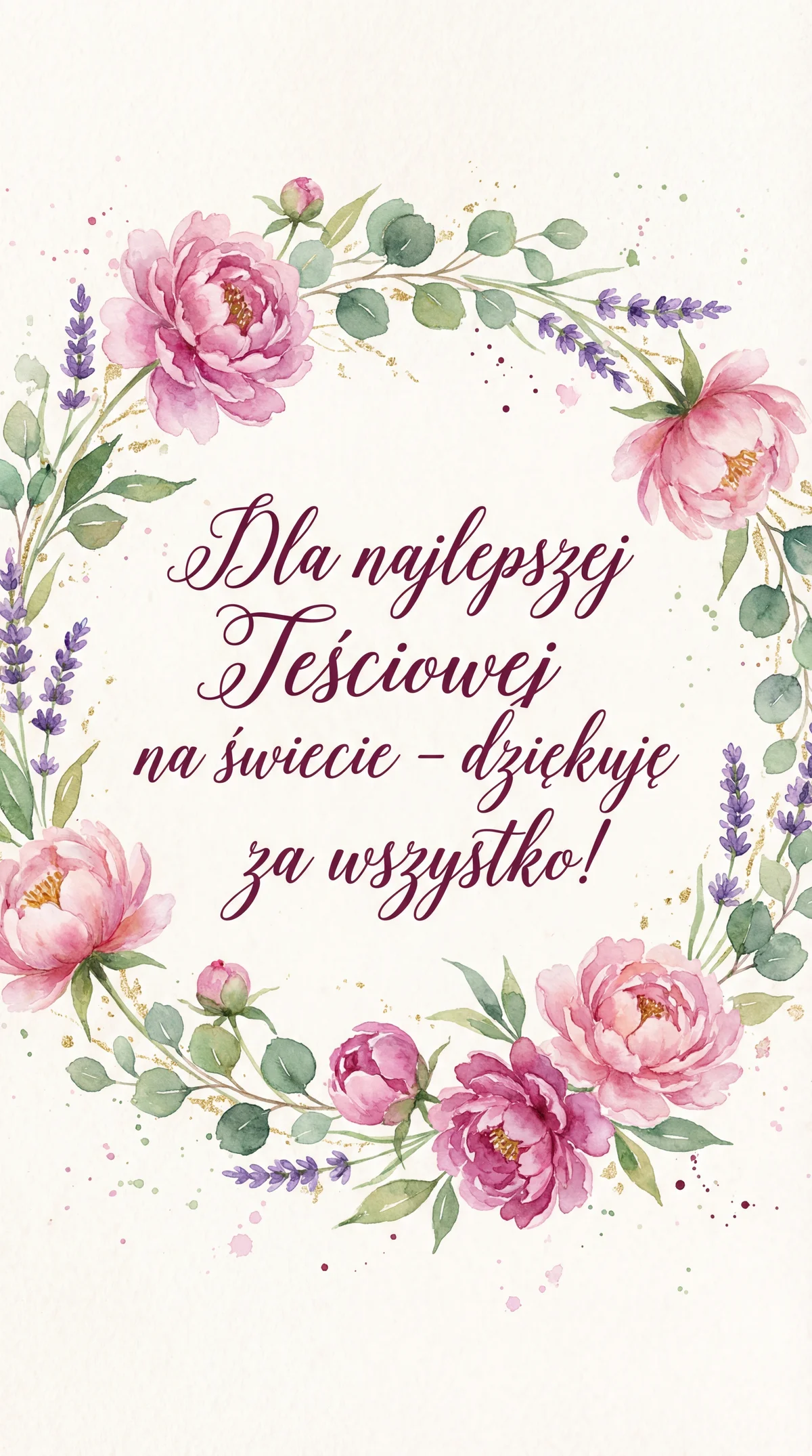 Kartka na Dzień Teściowej