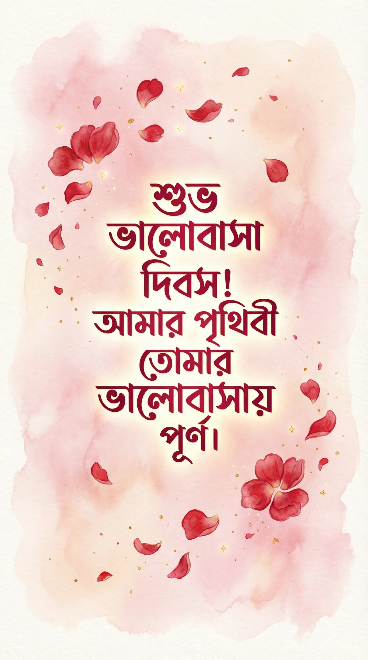 প্রিয়জনকে ভালোবাসা দিবসের শুভেচ্ছা