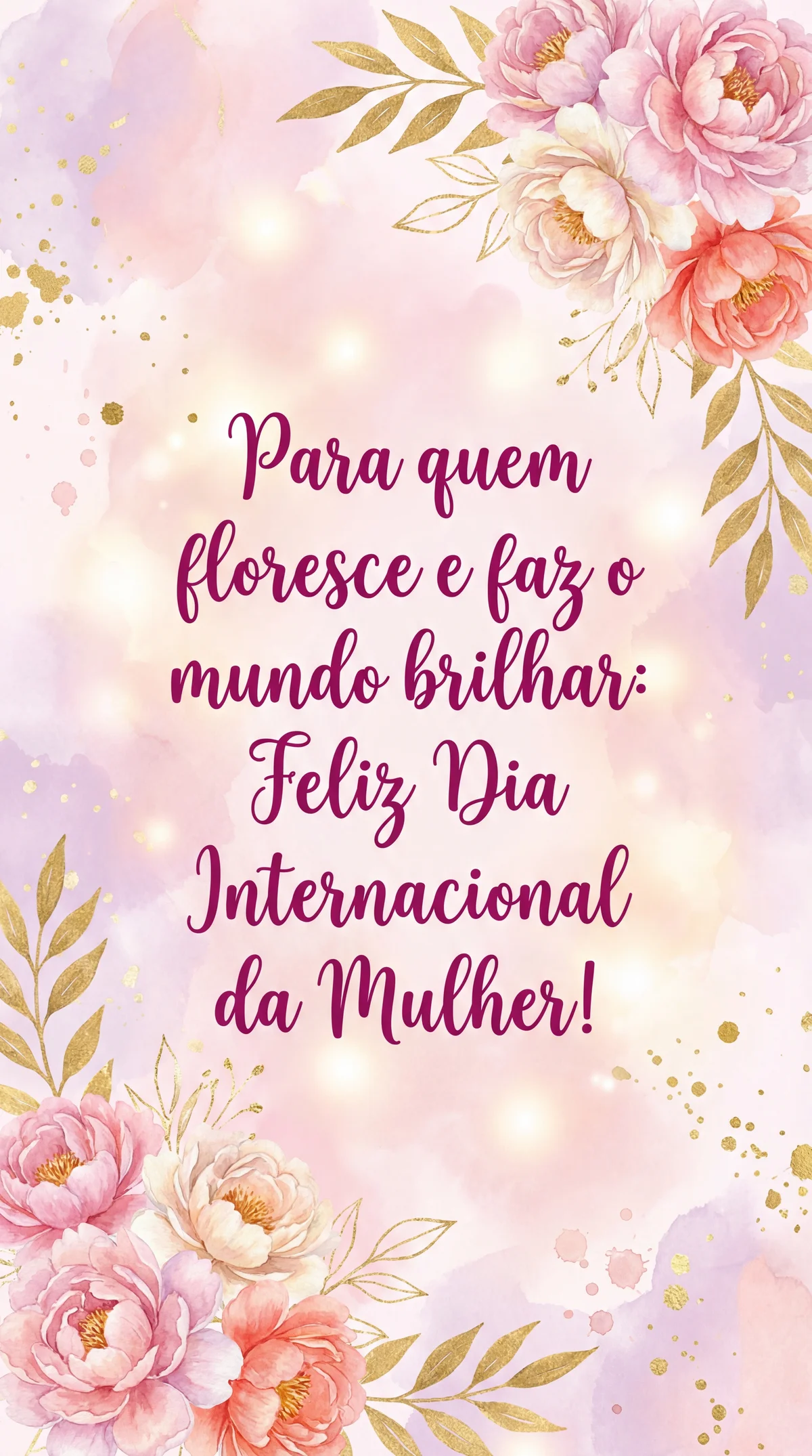 Mensagem para o Dia Internacional da Mulher
