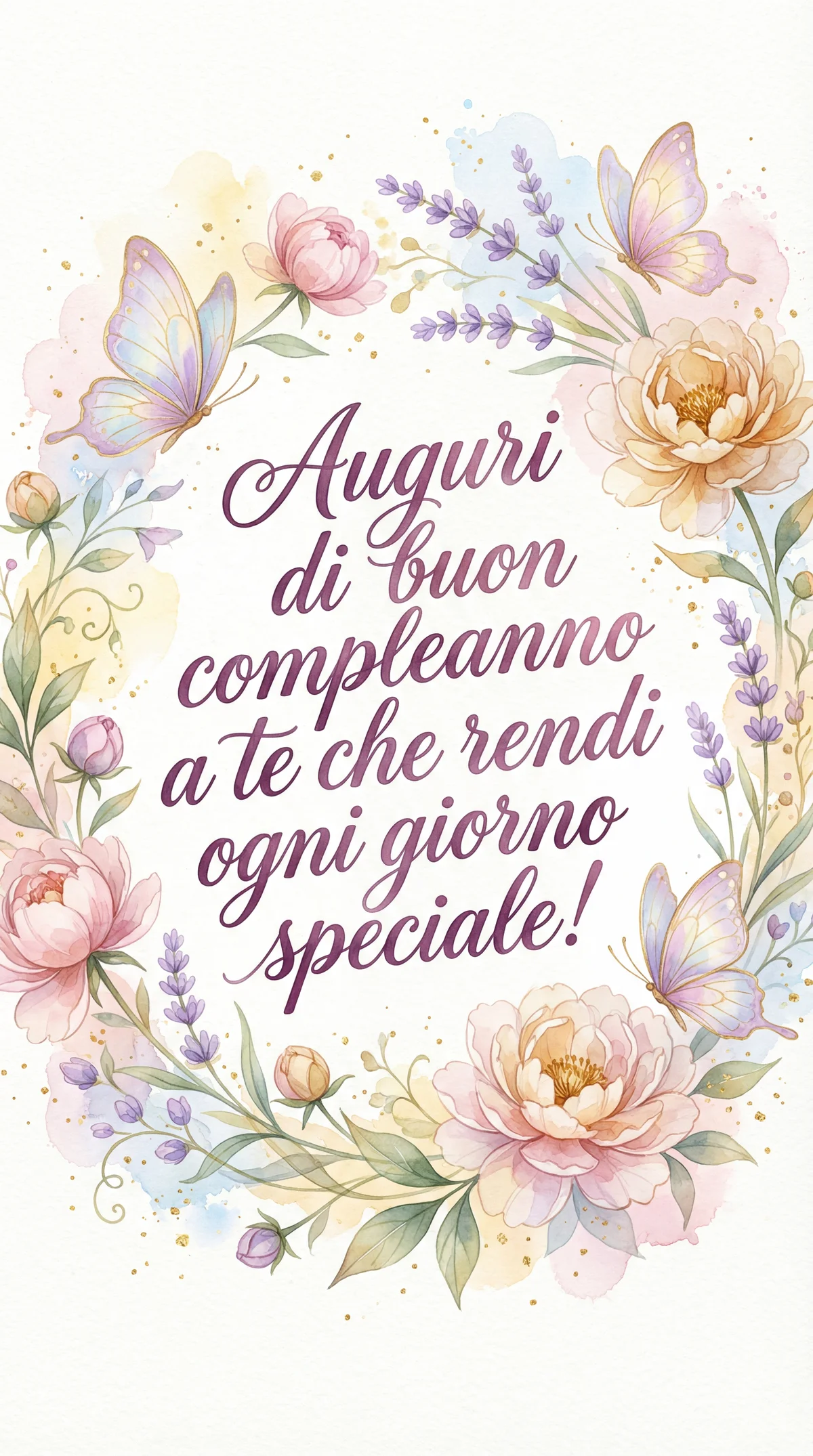 Auguri di buon compleanno a te che rendi ogni giorno special...