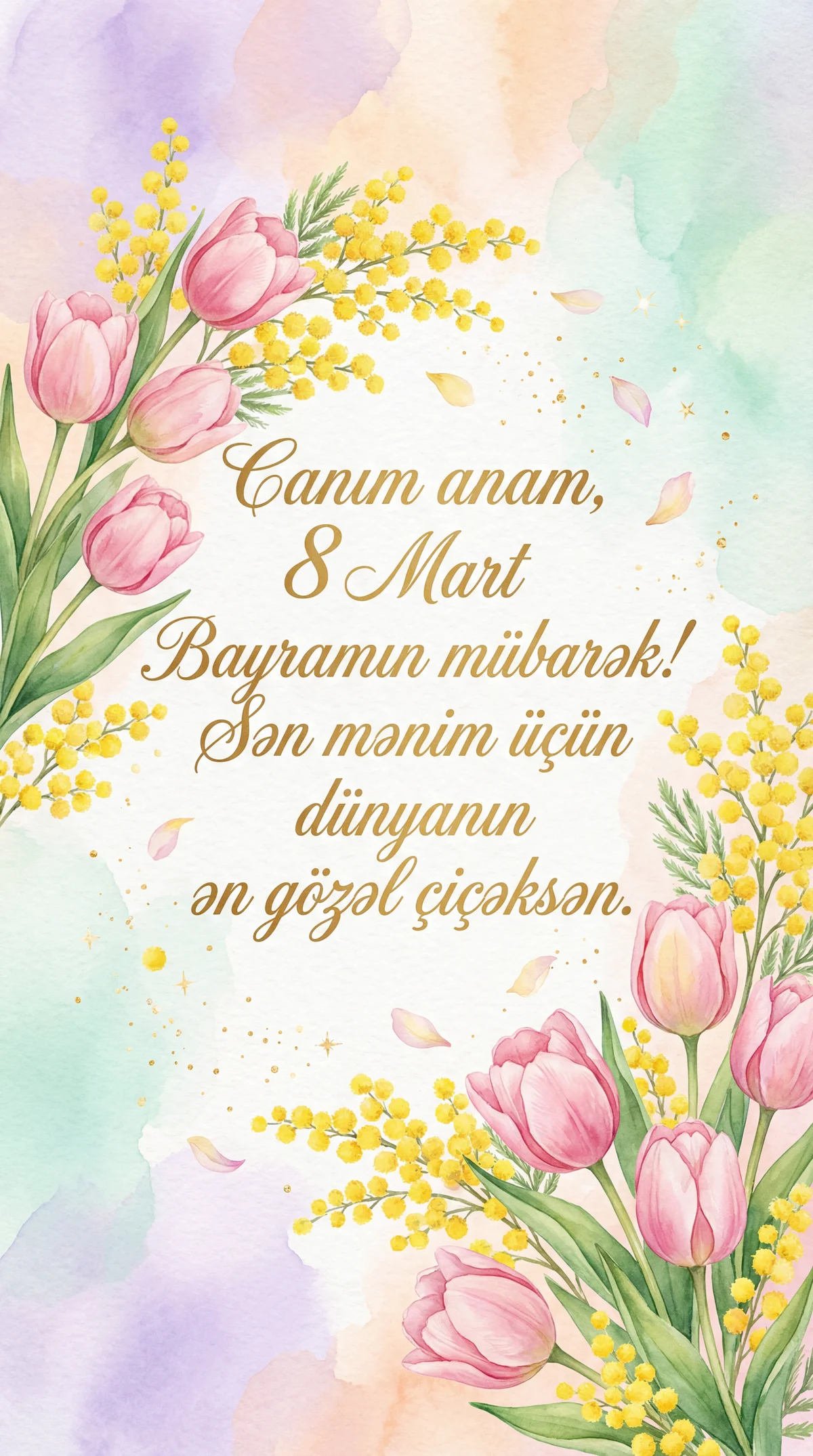 Anama 8 Mart Beynəlxalq Qadınlar Günü təbriki